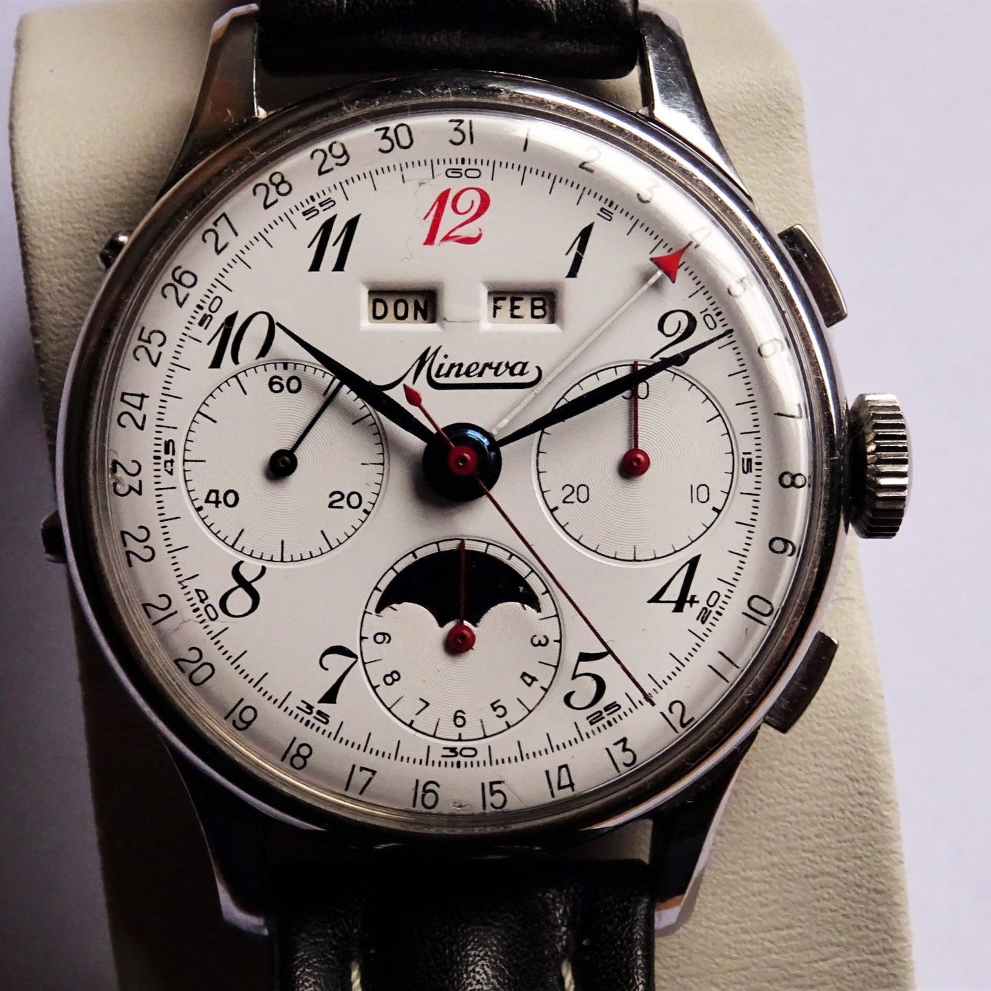 Minerva Vintage V88 (2022) - White dial 37 mm Steel case (1/8)