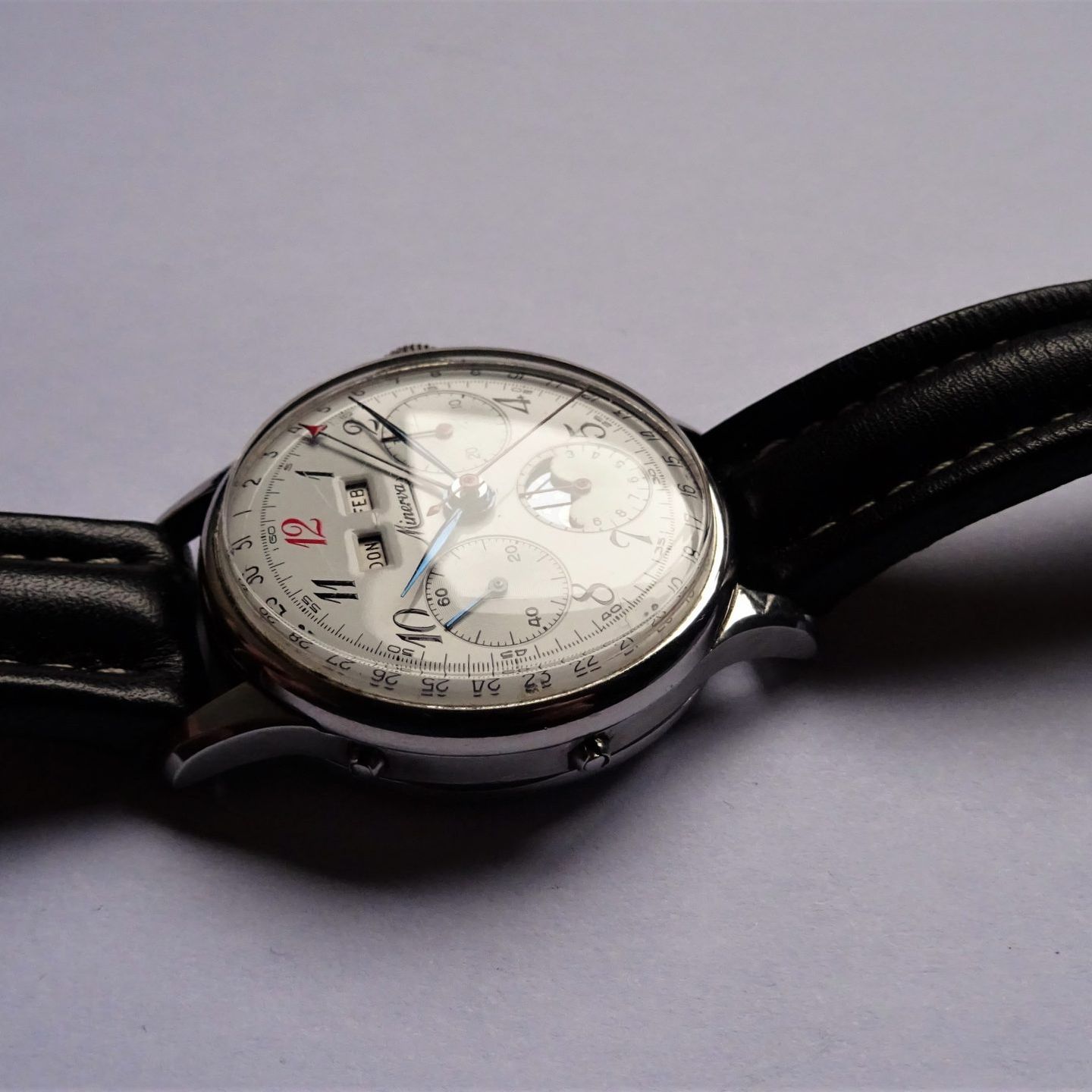 Minerva Vintage V88 (2022) - White dial 37 mm Steel case (5/8)