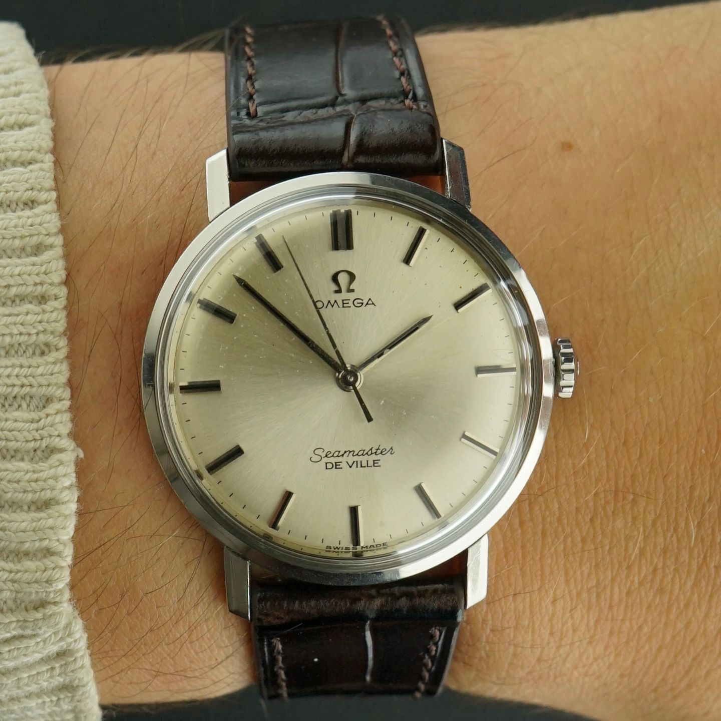 Omega Seamaster 135.022 (1964) - White dial 34 mm Steel case (2/8)
