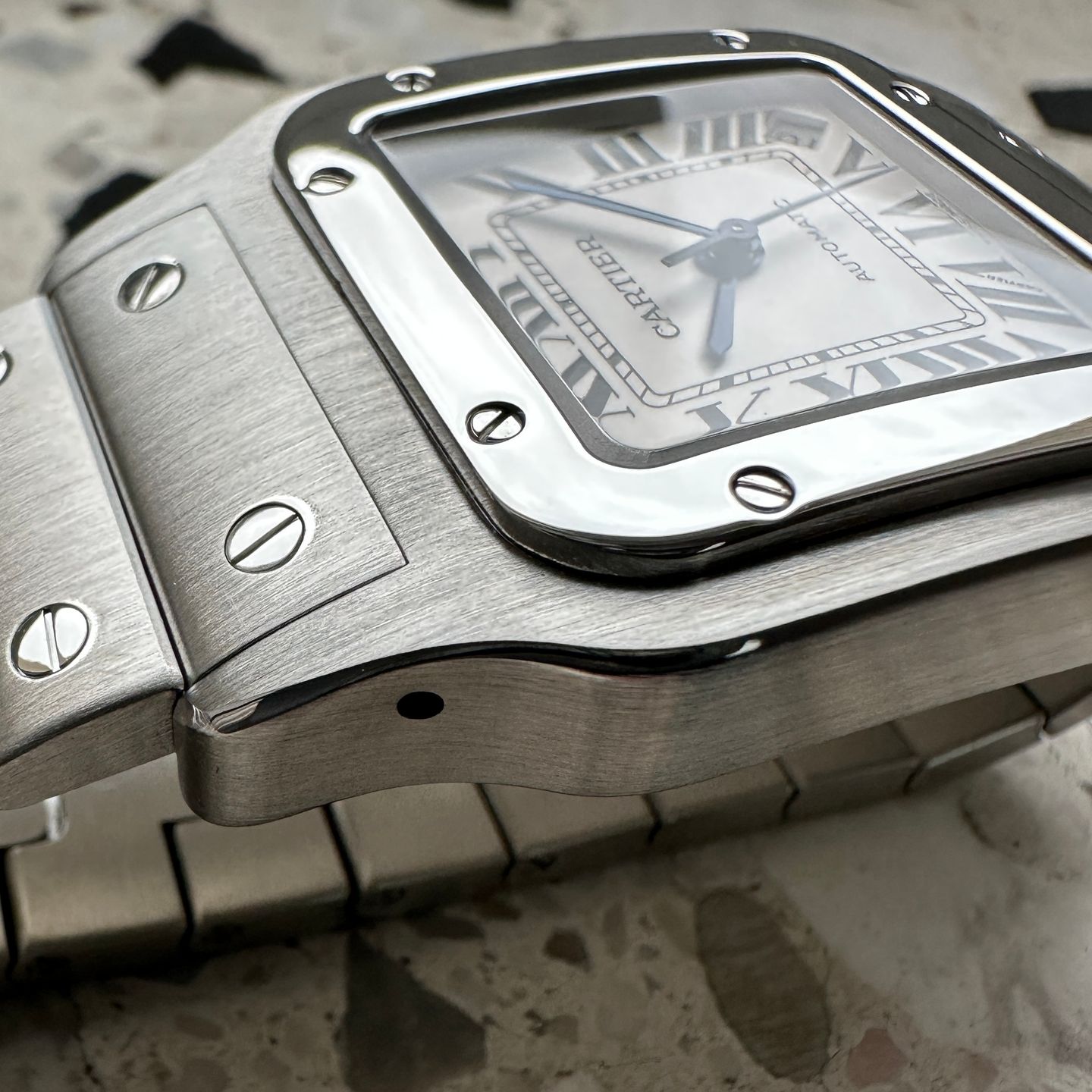 Cartier Santos Galbée W20098D6 (2016) - White dial 32 mm Steel case (5/8)