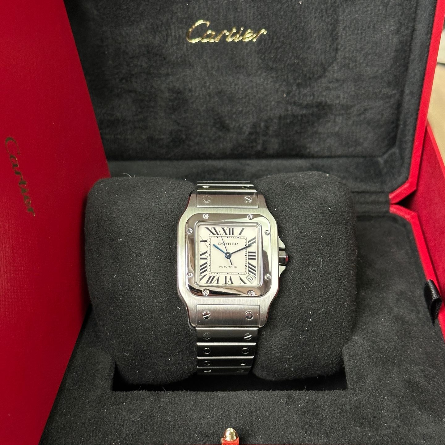 Cartier Santos Galbée W20098D6 (2016) - White dial 32 mm Steel case (8/8)