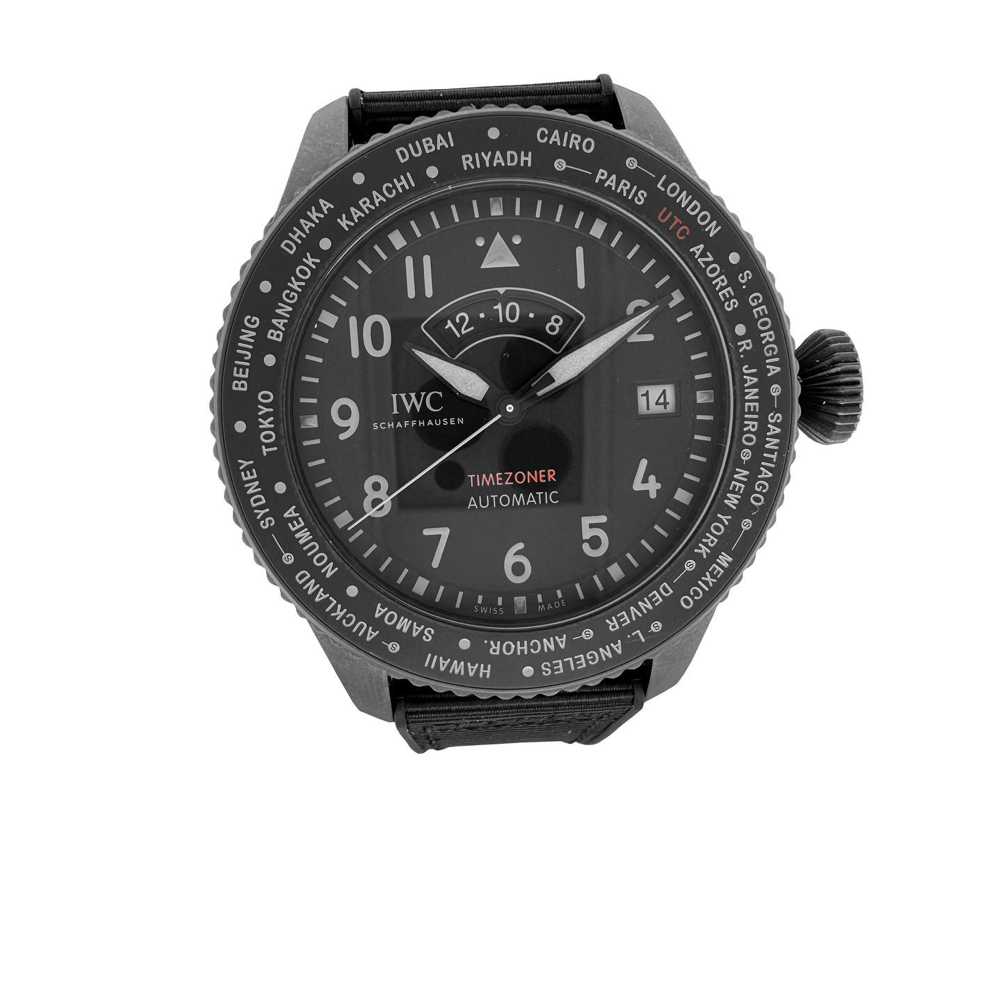 IWC Pilot Chronograph Top Gun IW395505 (2024) - Zwart wijzerplaat 46mm Keramiek (7/7)