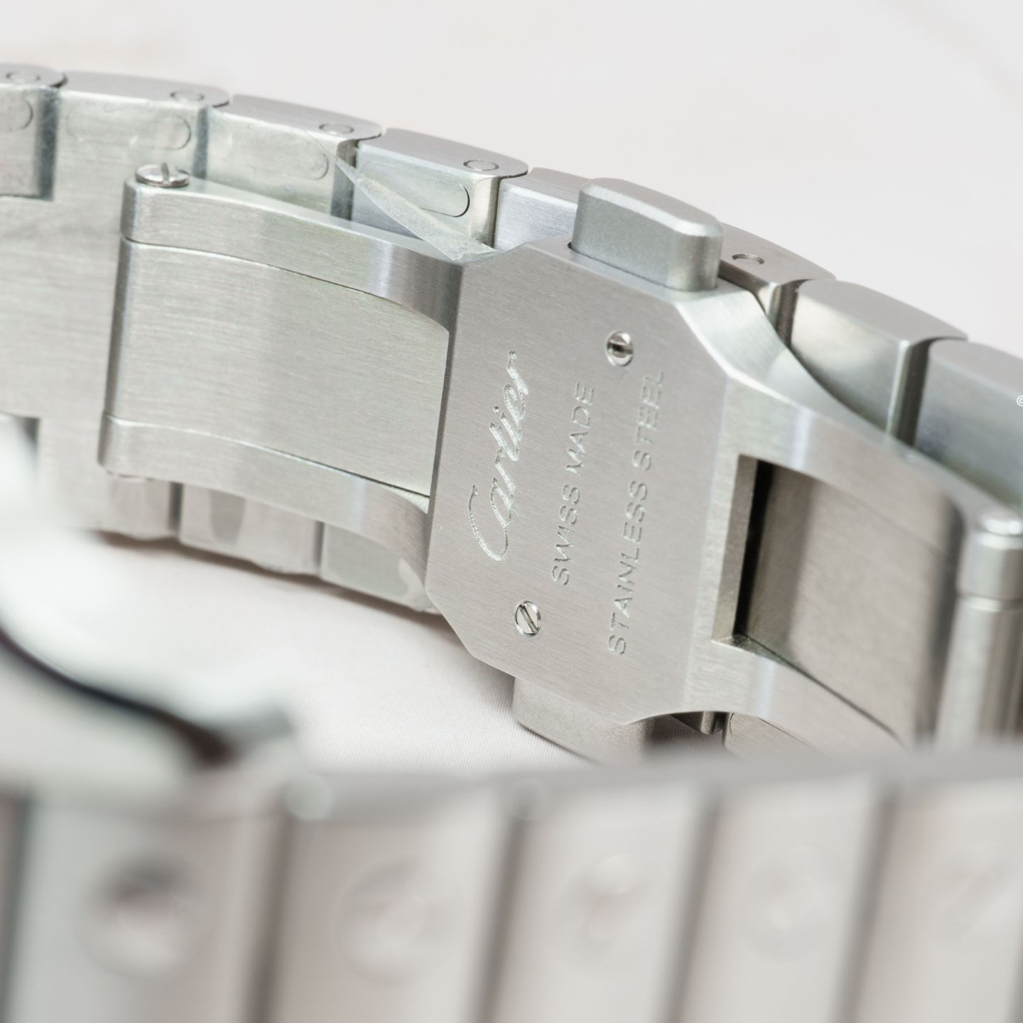 Cartier Santos IN STOCK Unworn 07/2025 STICKERED Medium “WHITE" - (8/8)