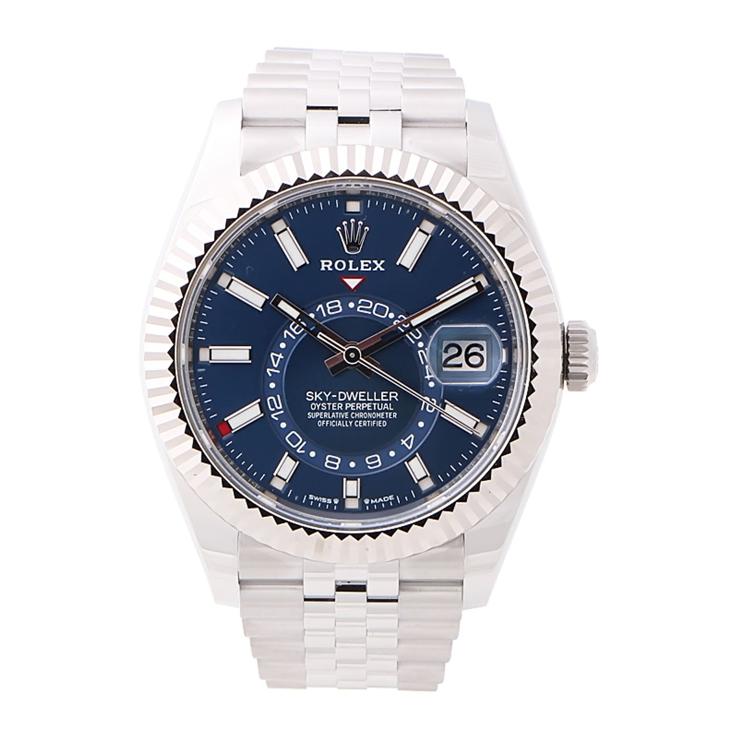 Rolex Sky-Dweller 336934 (2024) - Blauw wijzerplaat 42mm Goud/Staal (1/4)