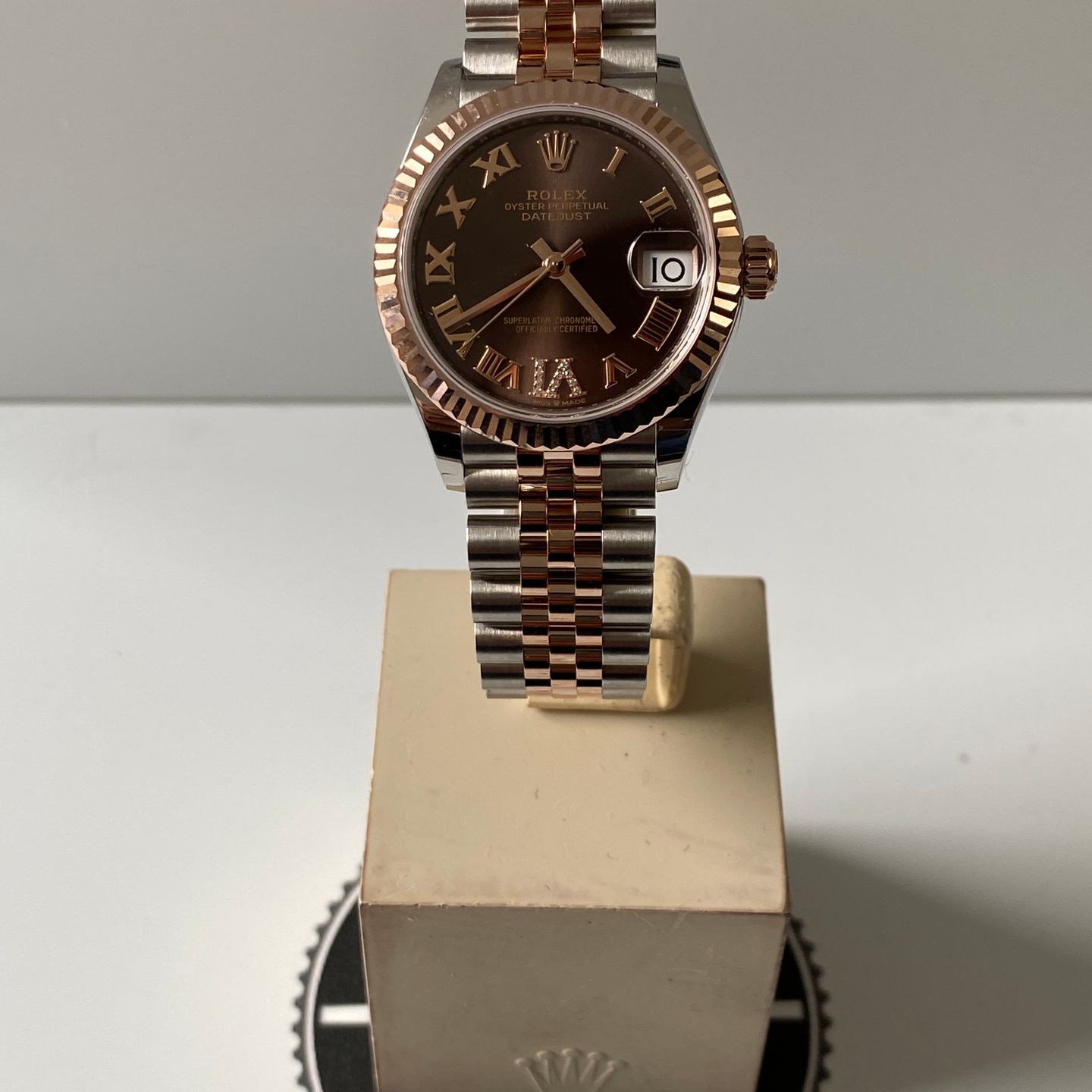 Rolex Datejust 31 278271 (2023) - Brown dial 31 mm Steel case (3/8)