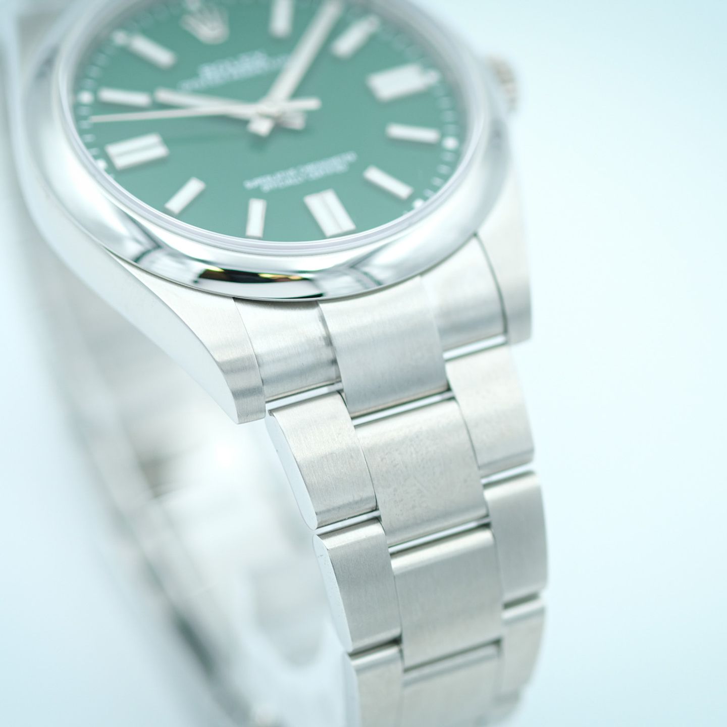 Rolex Oyster Perpetual 41 124300 (2023) - Green dial 41 mm Steel case (7/8)