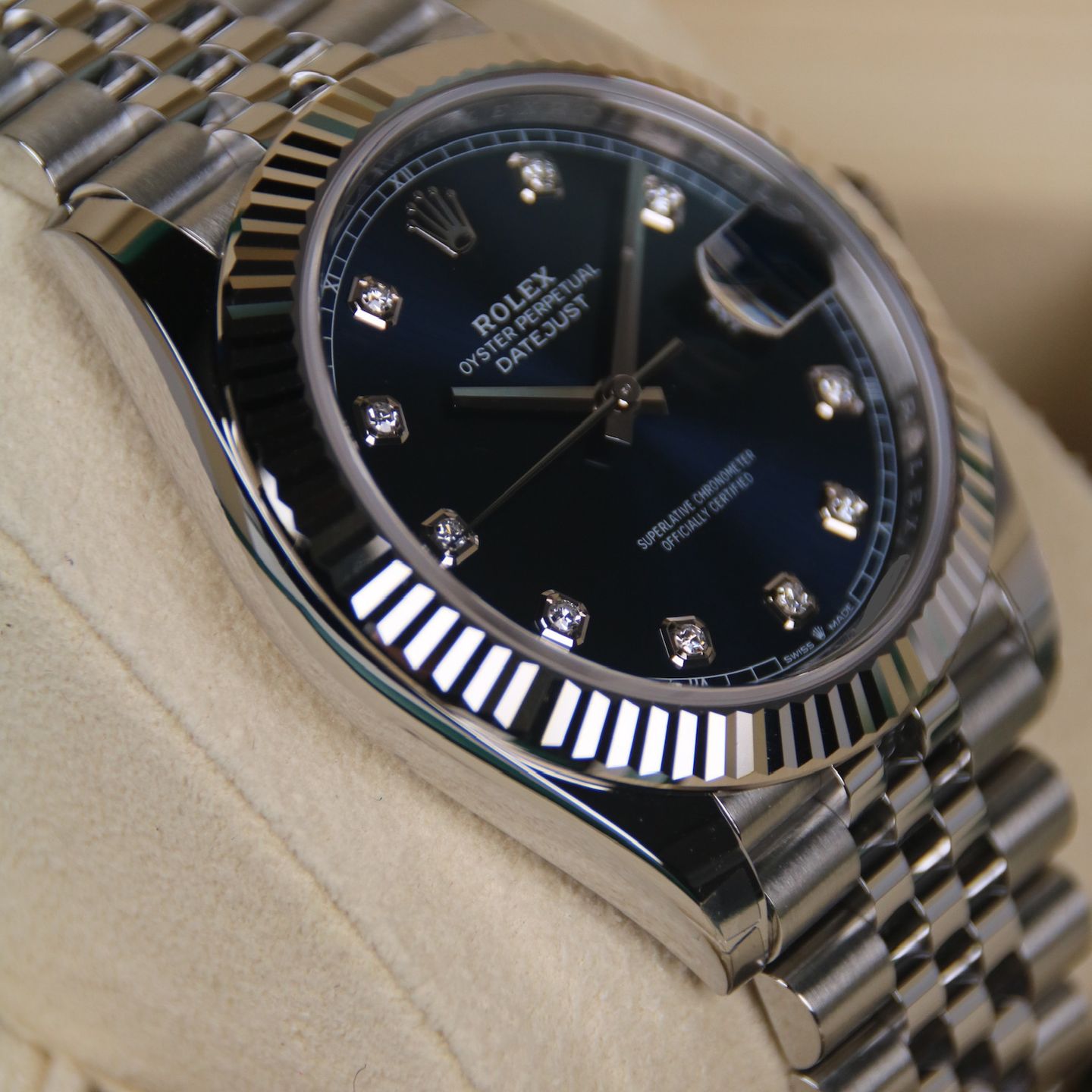 Rolex Datejust 41 126334 (2024) - Blauw wijzerplaat 41mm Staal (5/7)