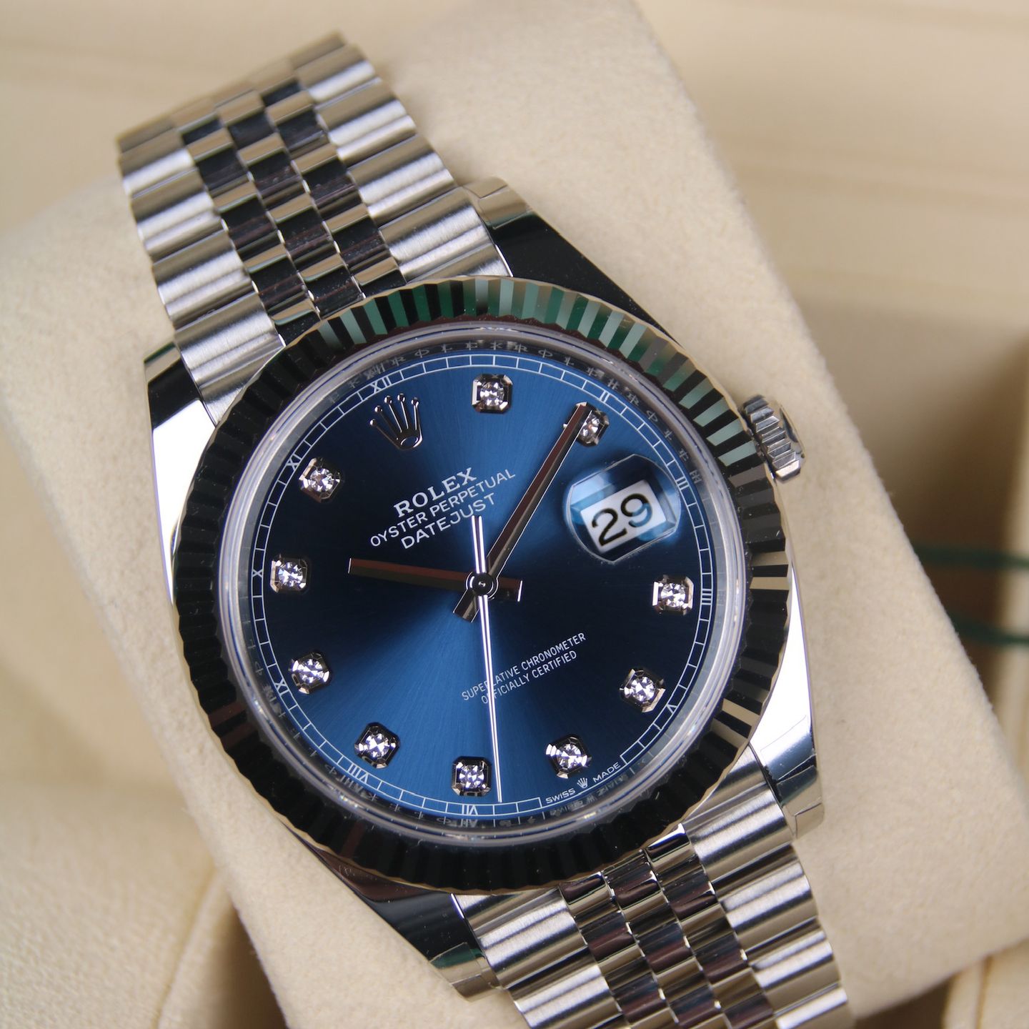 Rolex Datejust 41 126334 (2024) - Blue dial 41 mm Steel case (6/7)