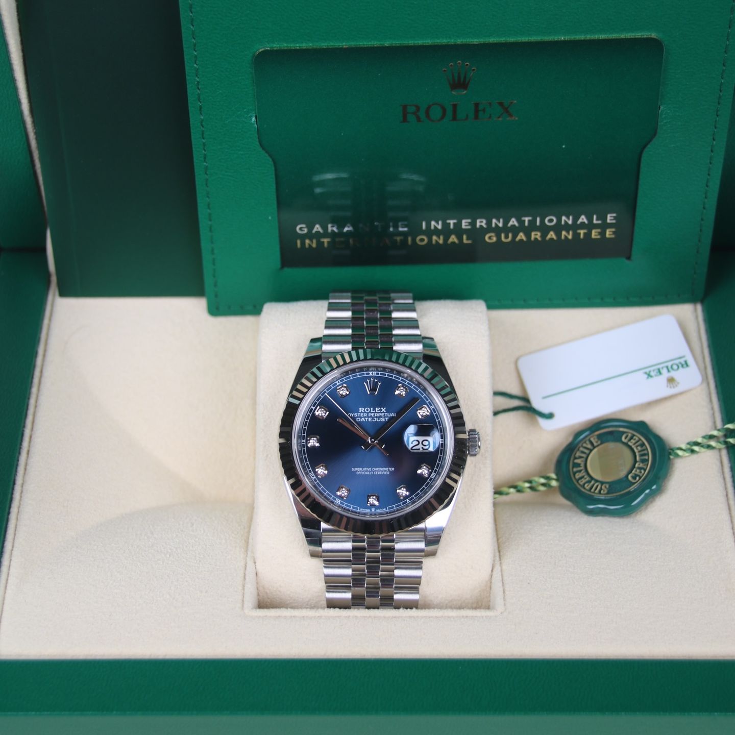 Rolex Datejust 41 126334 (2024) - Blauw wijzerplaat 41mm Staal (3/7)