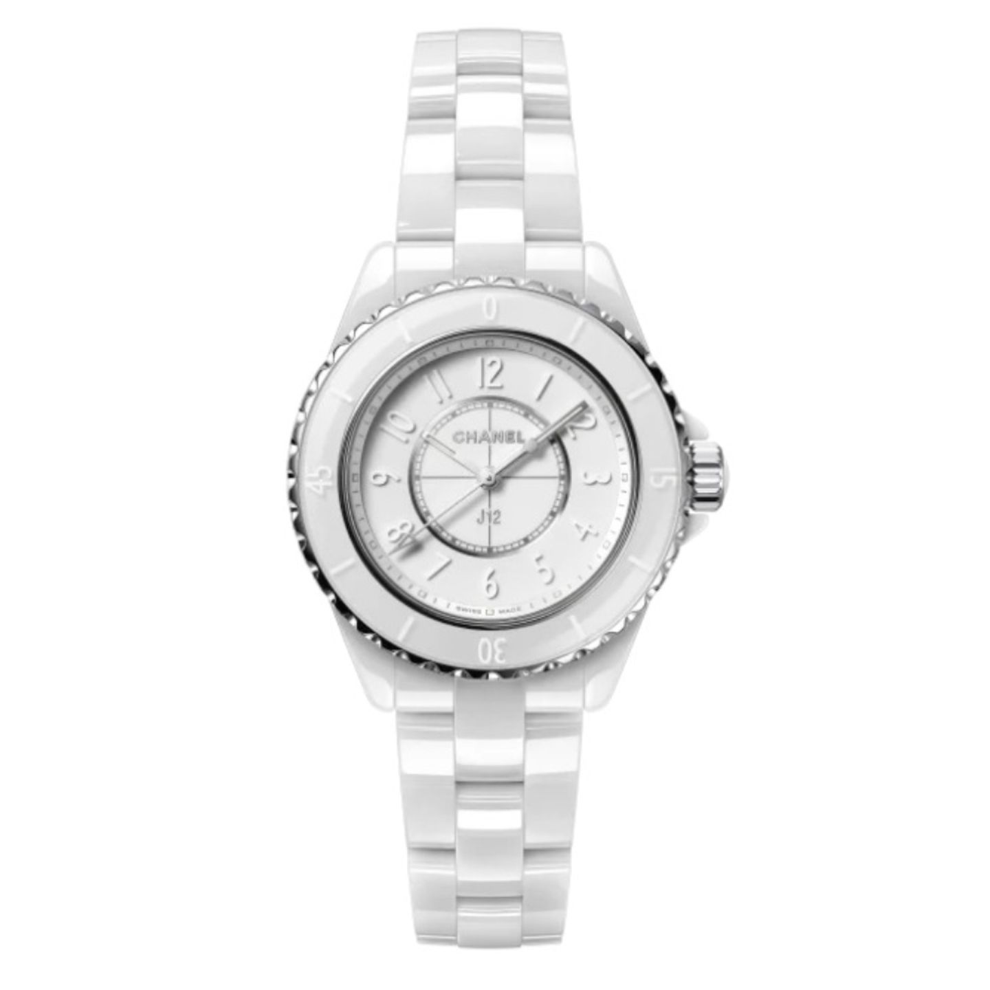 Chanel J12 H6345 (2023) - Wit wijzerplaat 33mm Keramiek (1/1)