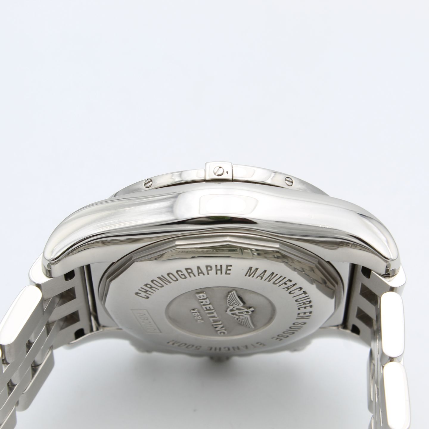 Breitling Chronomat 44 AB0110 (Unknown (random serial)) - Silver dial 44 mm Steel case (5/8)