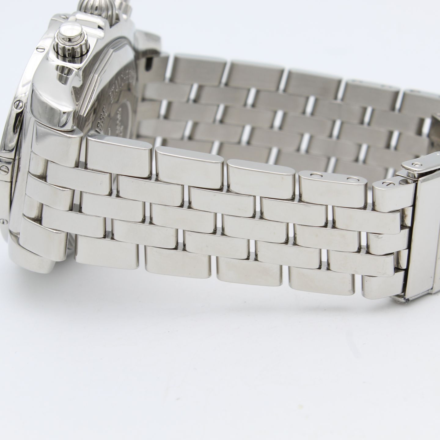Breitling Chronomat 44 AB0110 (Unknown (random serial)) - Silver dial 44 mm Steel case (7/8)