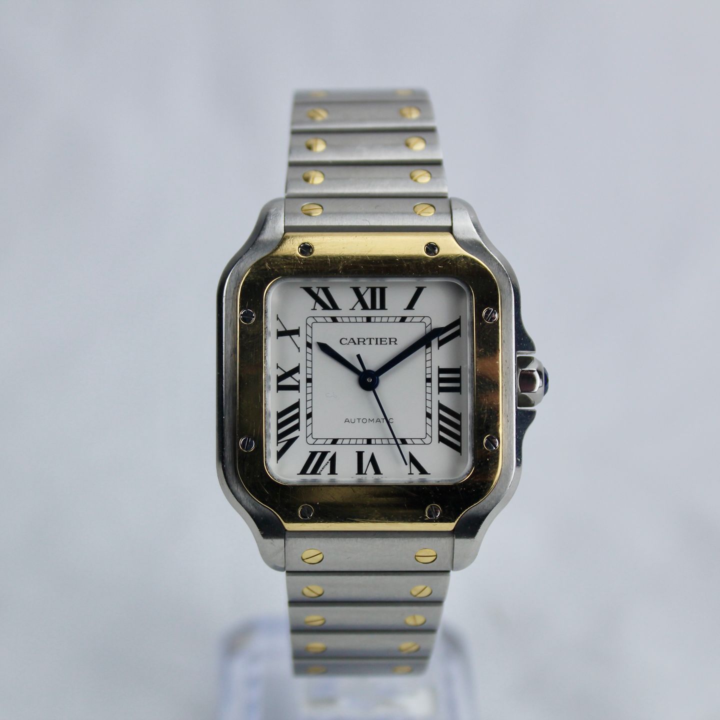 Cartier Santos W2SA0016 (2024) - Silver dial 35 mm Steel case (2/8)