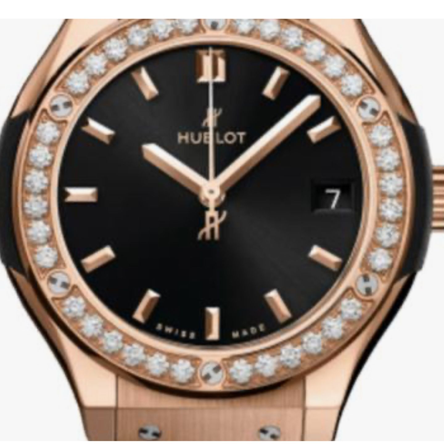 Hublot Classic Fusion Quartz 581.OX.1480.RX.1104 (2024) - Black dial 33 mm Rose Gold case (1/1)