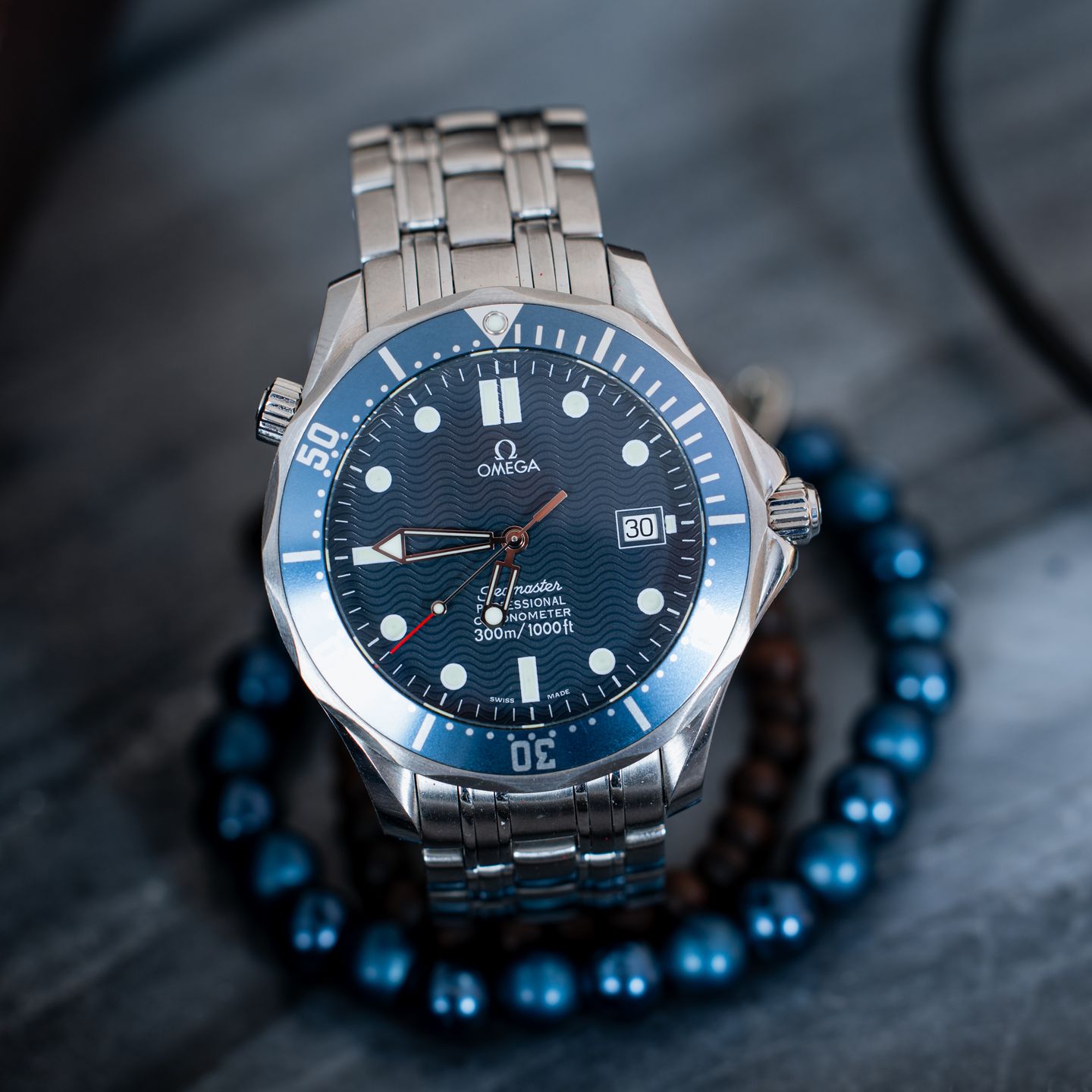 Omega Seamaster Diver 300 M 2531.80.00 (Onbekend (willekeurig serienummer)) - Blauw wijzerplaat 41mm Staal (1/6)