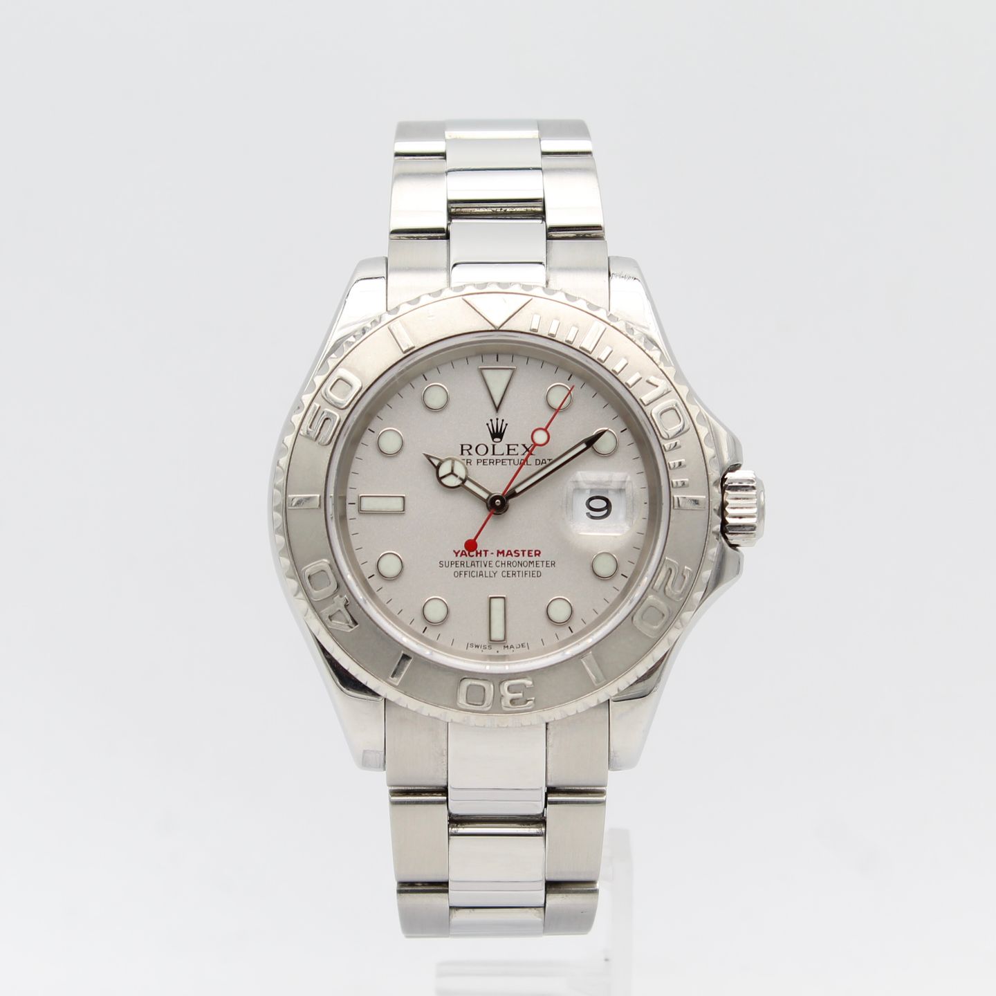 Rolex Yacht-Master 40 16622 (2004) - Zilver wijzerplaat 40mm Staal (1/8)