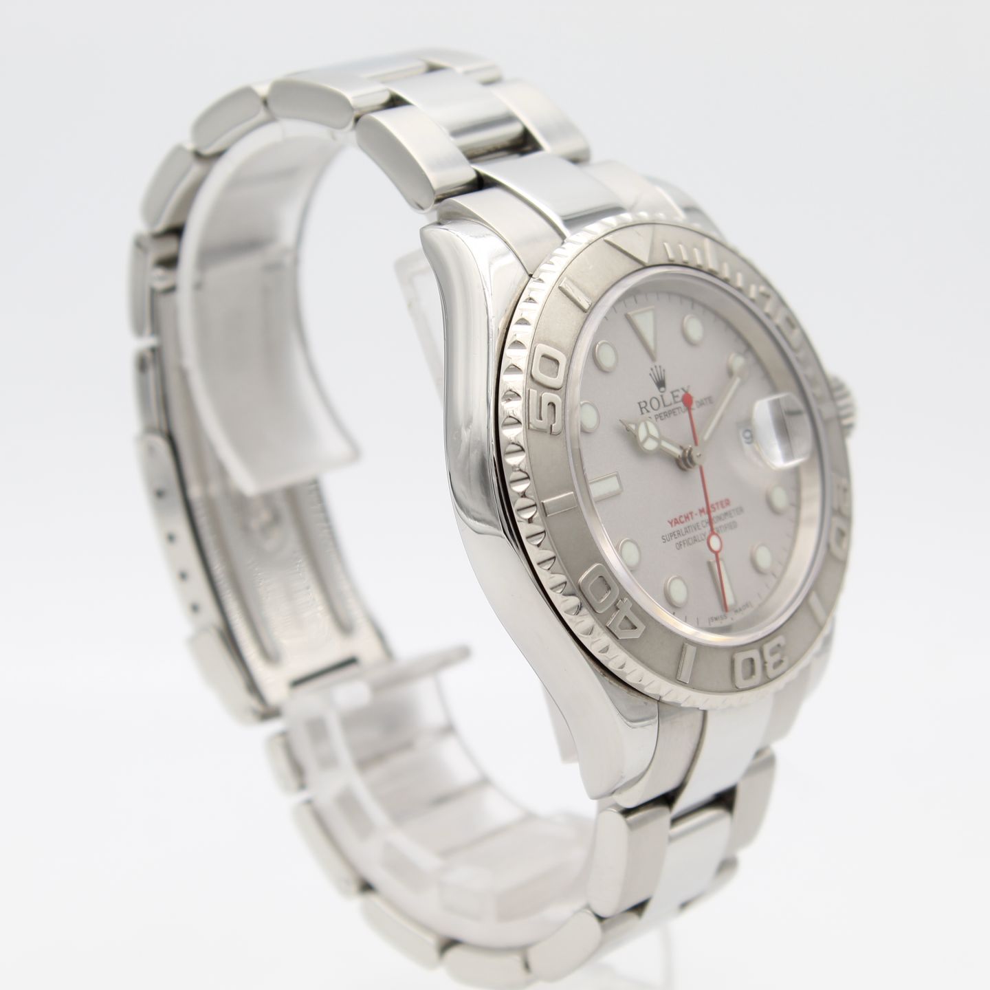 Rolex Yacht-Master 40 16622 (2004) - Zilver wijzerplaat 40mm Staal (2/8)