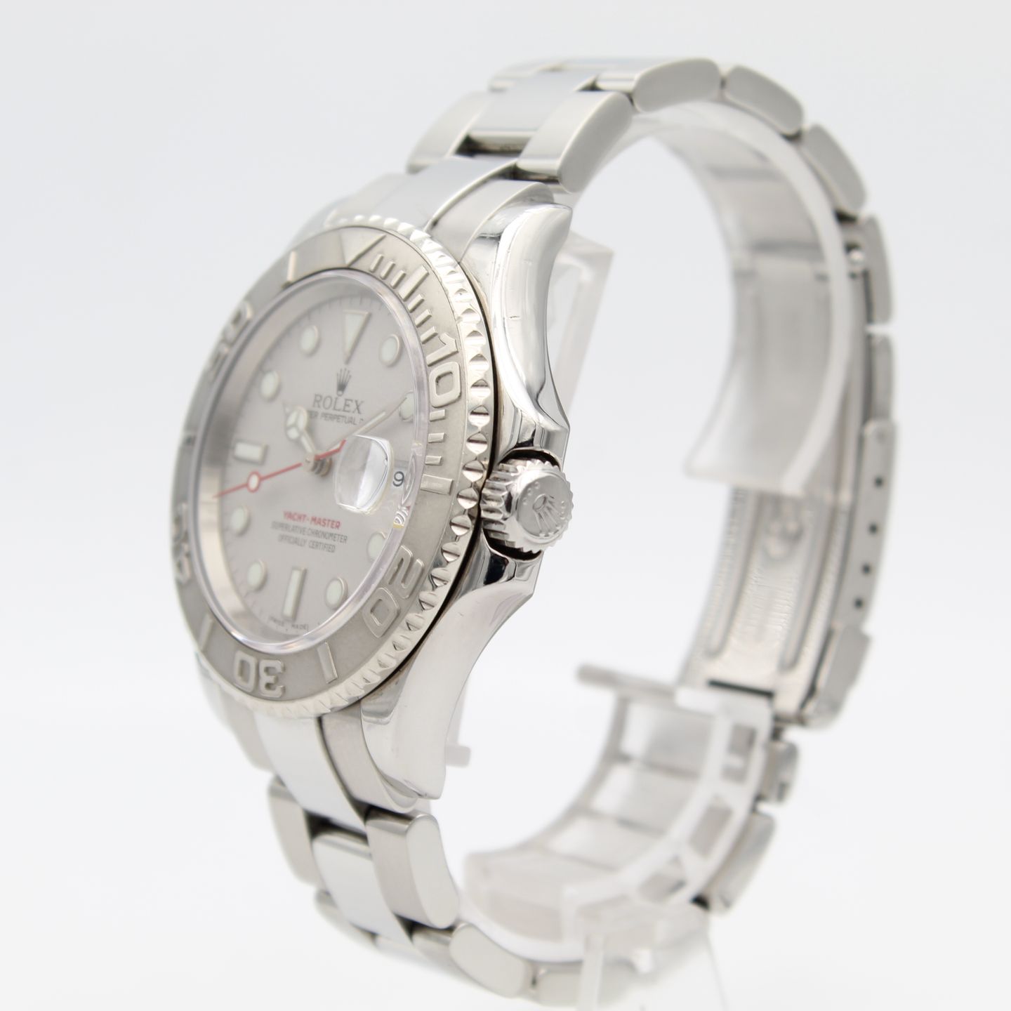 Rolex Yacht-Master 40 16622 (2004) - Zilver wijzerplaat 40mm Staal (3/8)