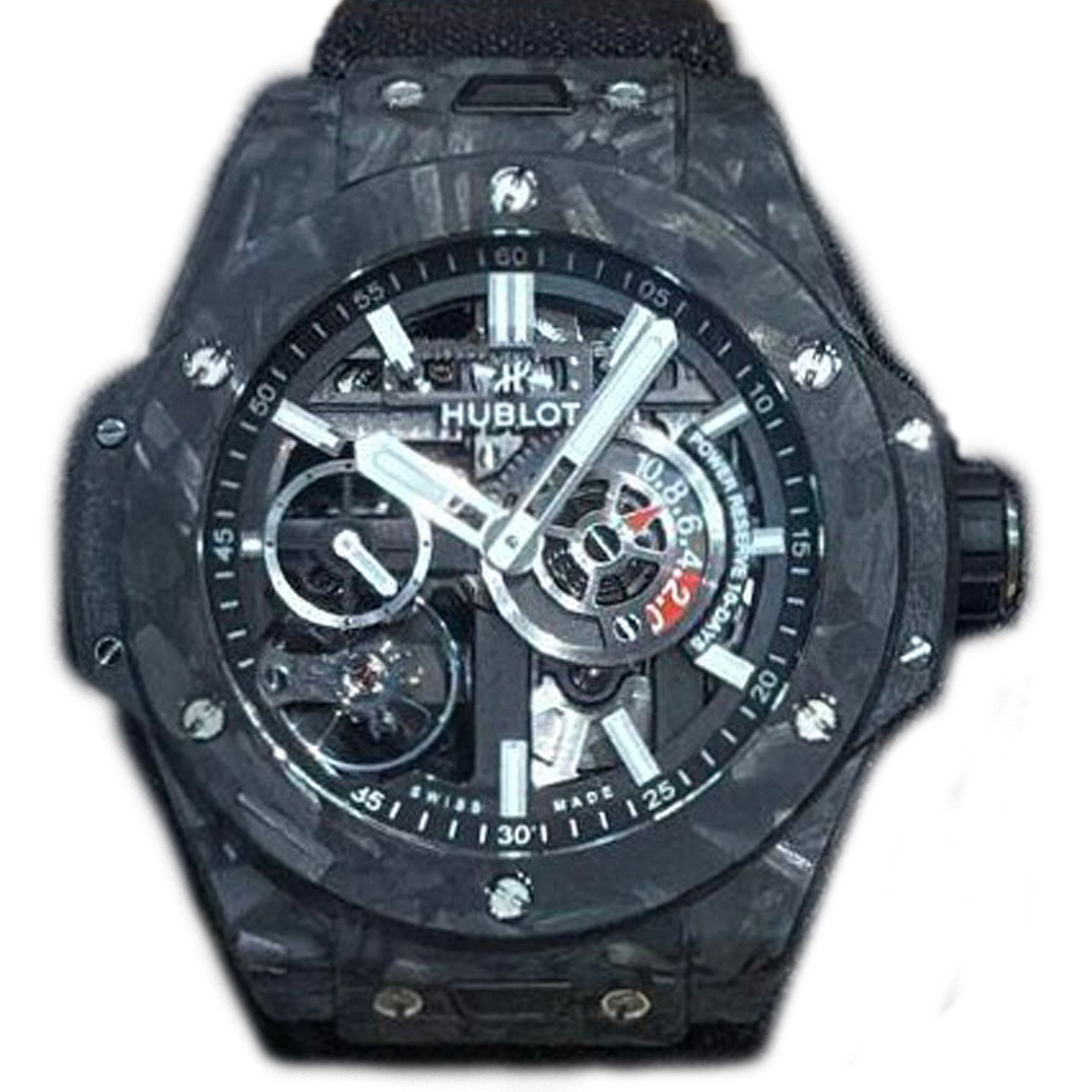 Hublot Big Bang Meca-10 444.QN.1170.NR (2025) - Transparant wijzerplaat 42mm Carbon (1/1)