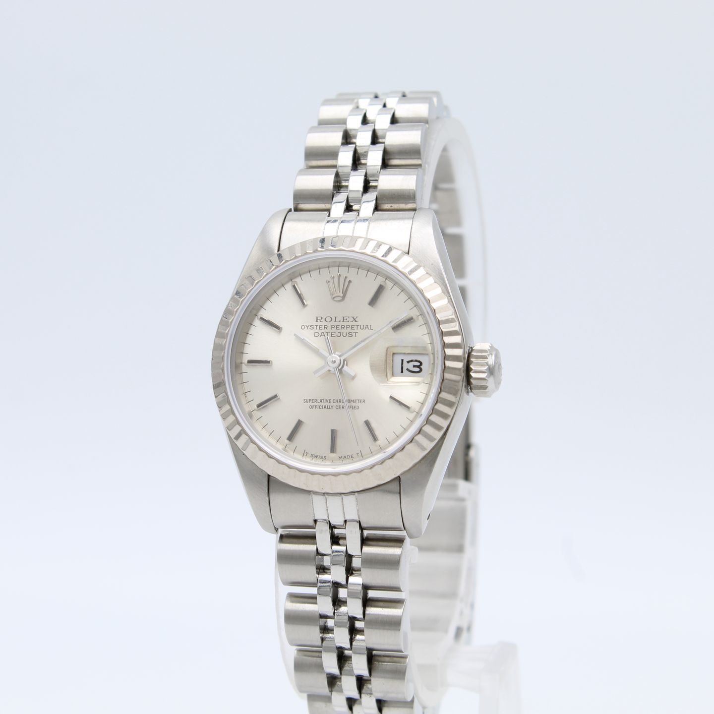 Rolex Lady-Datejust 69174 (1987) - Silver dial 26 mm Steel case (4/8)