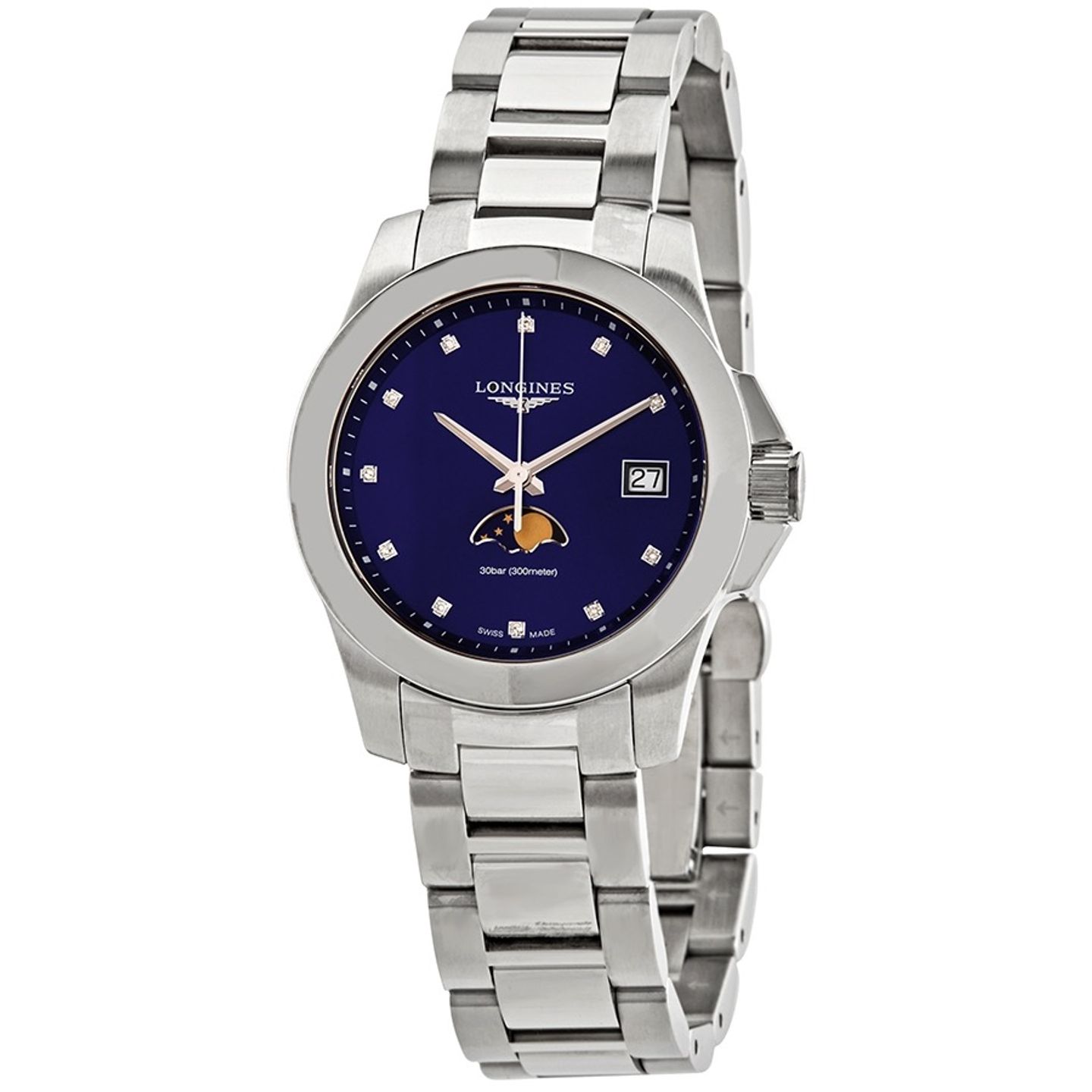 Longines Conquest L3.381.4.97.6 (2026) - Blue dial 34 mm Steel case (1/1)