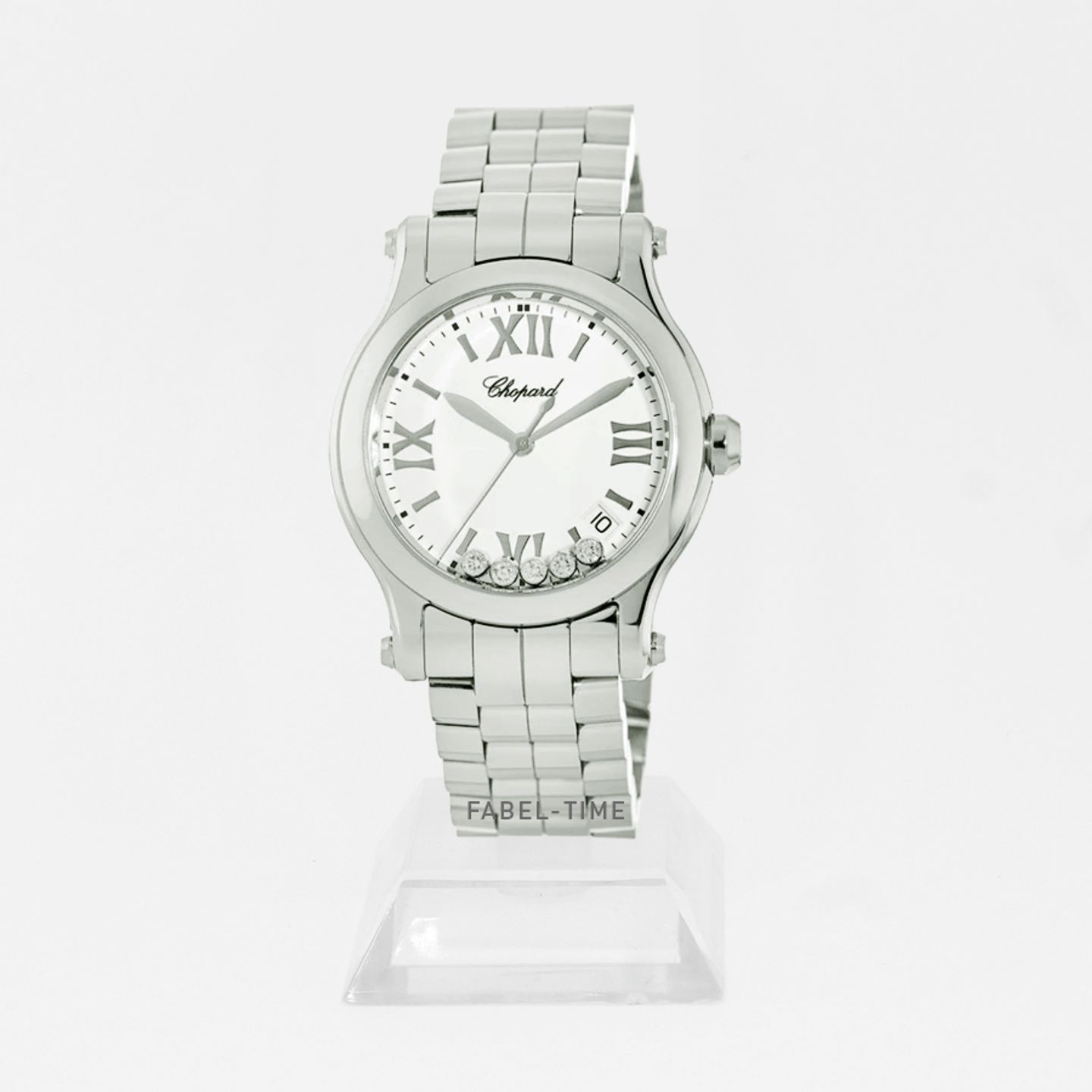 Chopard Happy Sport 278582-3002 (2024) - Wit wijzerplaat 36mm Staal (1/1)