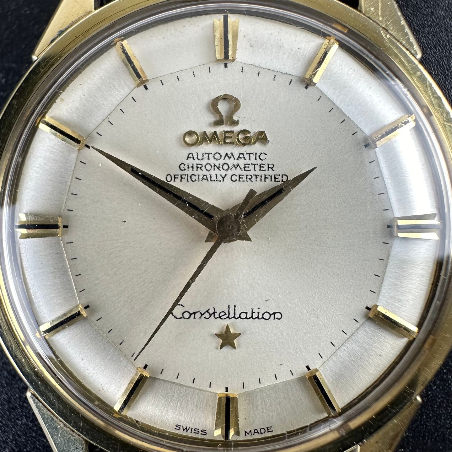 Omega Constellation 167.005 (1966) - White dial 34 mm Gold/Steel case (8/8)