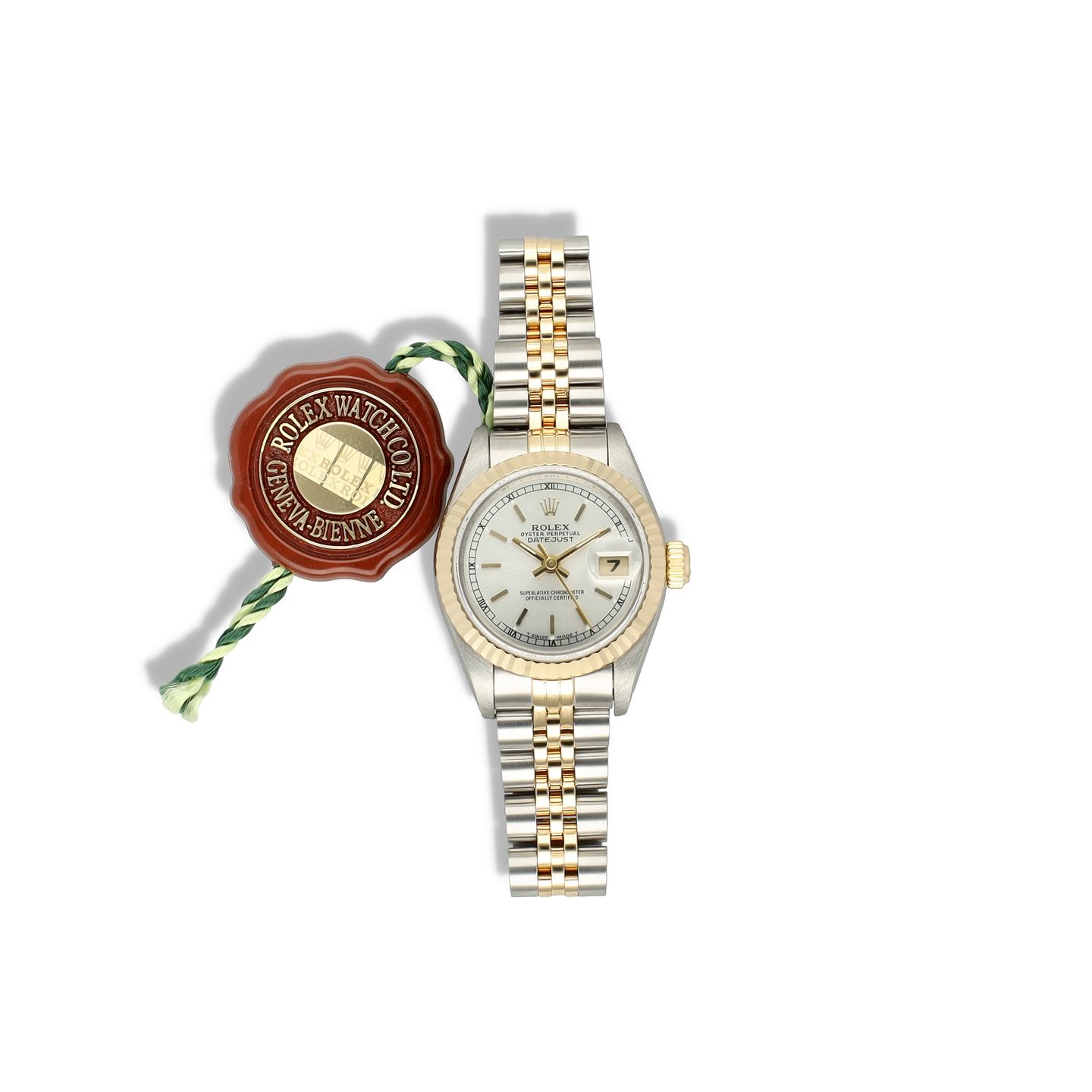 Rolex Lady-Datejust 69173 (1995) - Silver dial 26 mm Gold/Steel case (7/8)