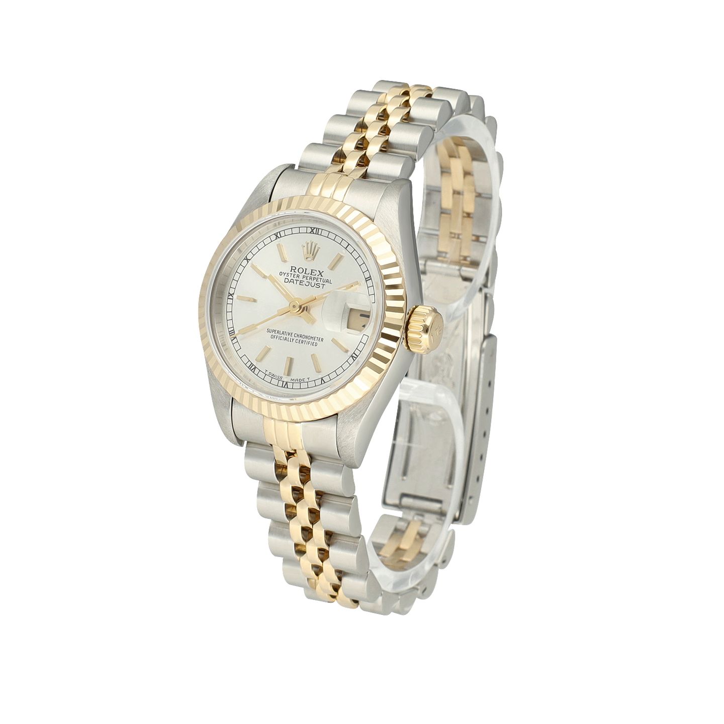 Rolex Lady-Datejust 69173 (1995) - Silver dial 26 mm Gold/Steel case (4/8)