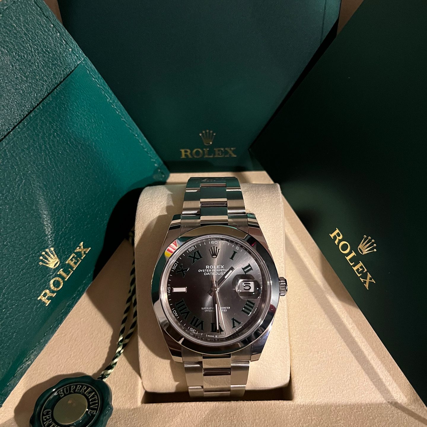 Rolex Datejust 41 126300 (2025) - Grijs wijzerplaat 41mm Staal (2/6)