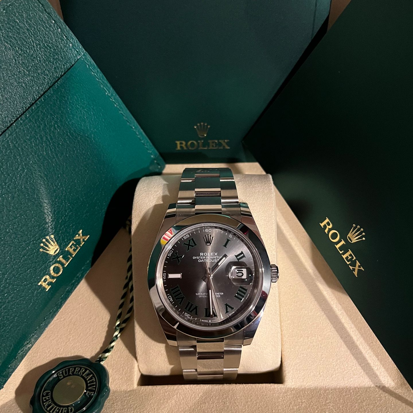 Rolex Datejust 41 126300 (2025) - Grijs wijzerplaat 41mm Staal (5/6)