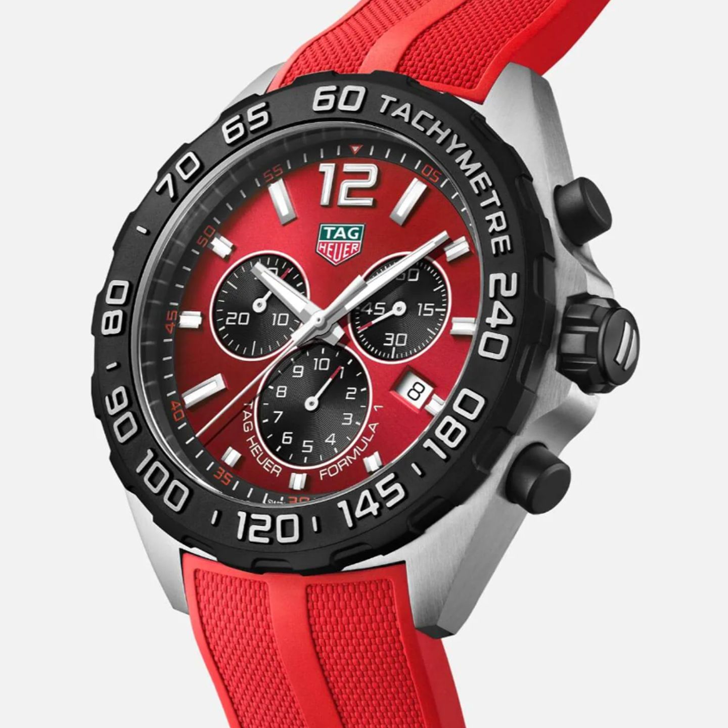 TAG Heuer Formula 1 Quartz CAZ101AN.FT8055 (2024) - Rood wijzerplaat 43mm Staal (1/1)