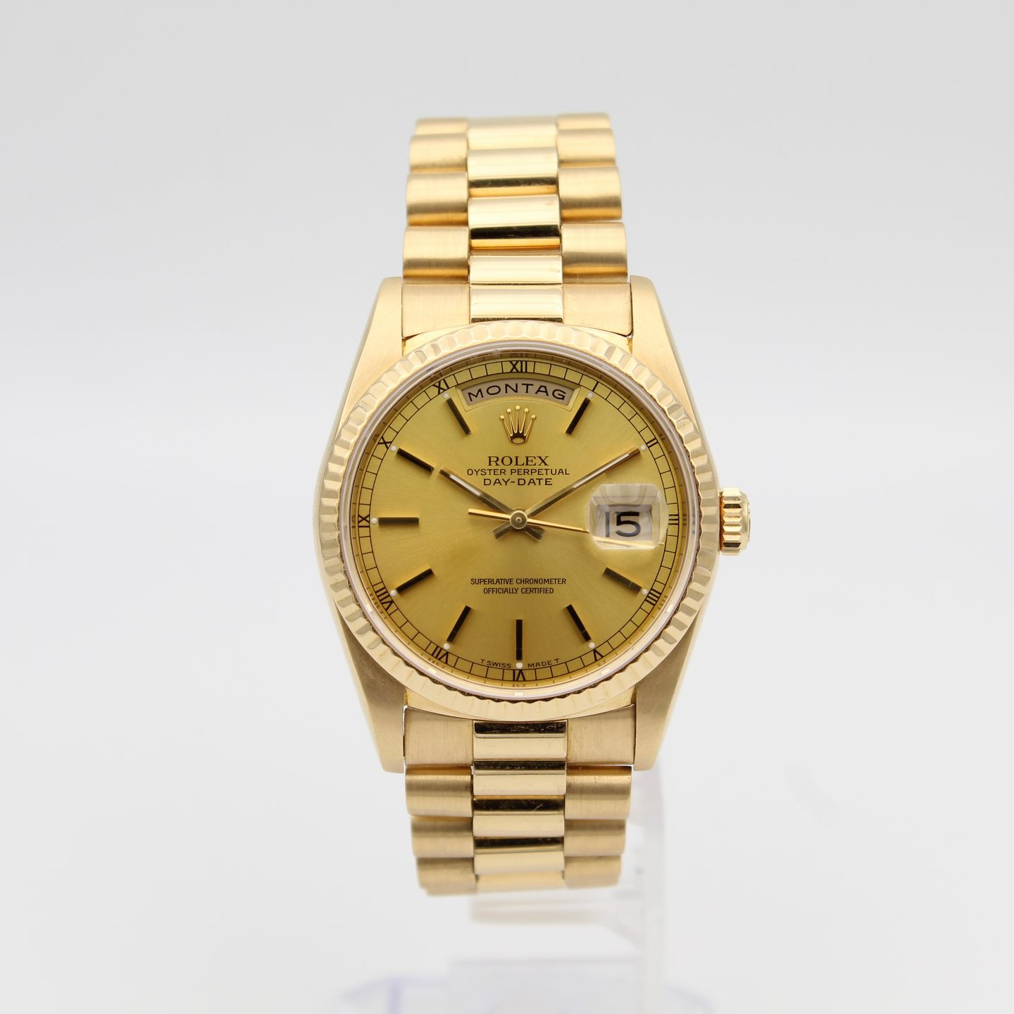 Rolex Day-Date 36 18238 (1993) - Goud wijzerplaat 36mm Geelgoud (1/8)