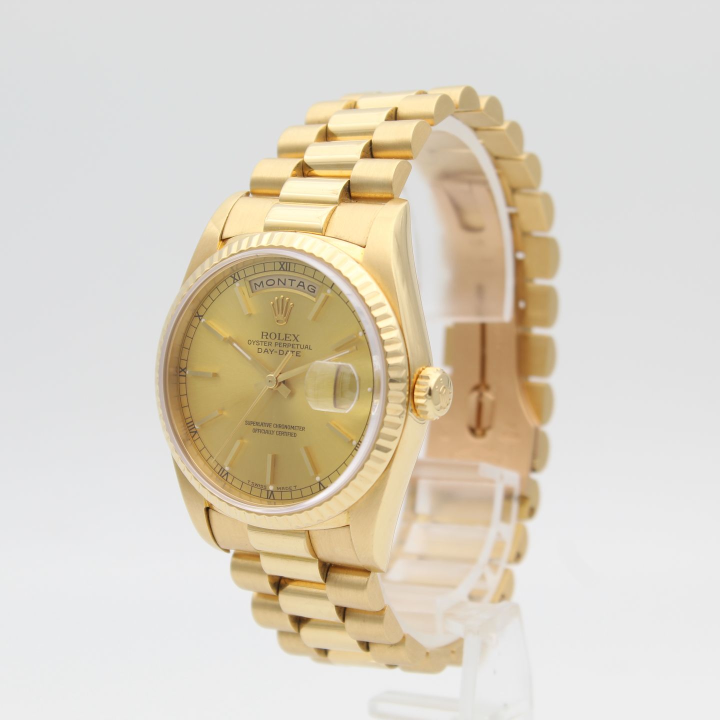 Rolex Day-Date 36 18238 (1993) - Gold dial 36 mm Yellow Gold case (2/8)