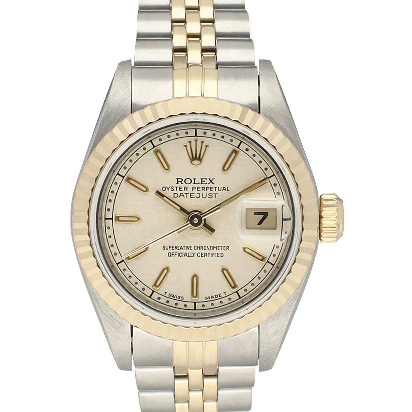 Rolex Lady-Datejust 69173 (1995) - Wit wijzerplaat 26mm Goud/Staal (2/8)