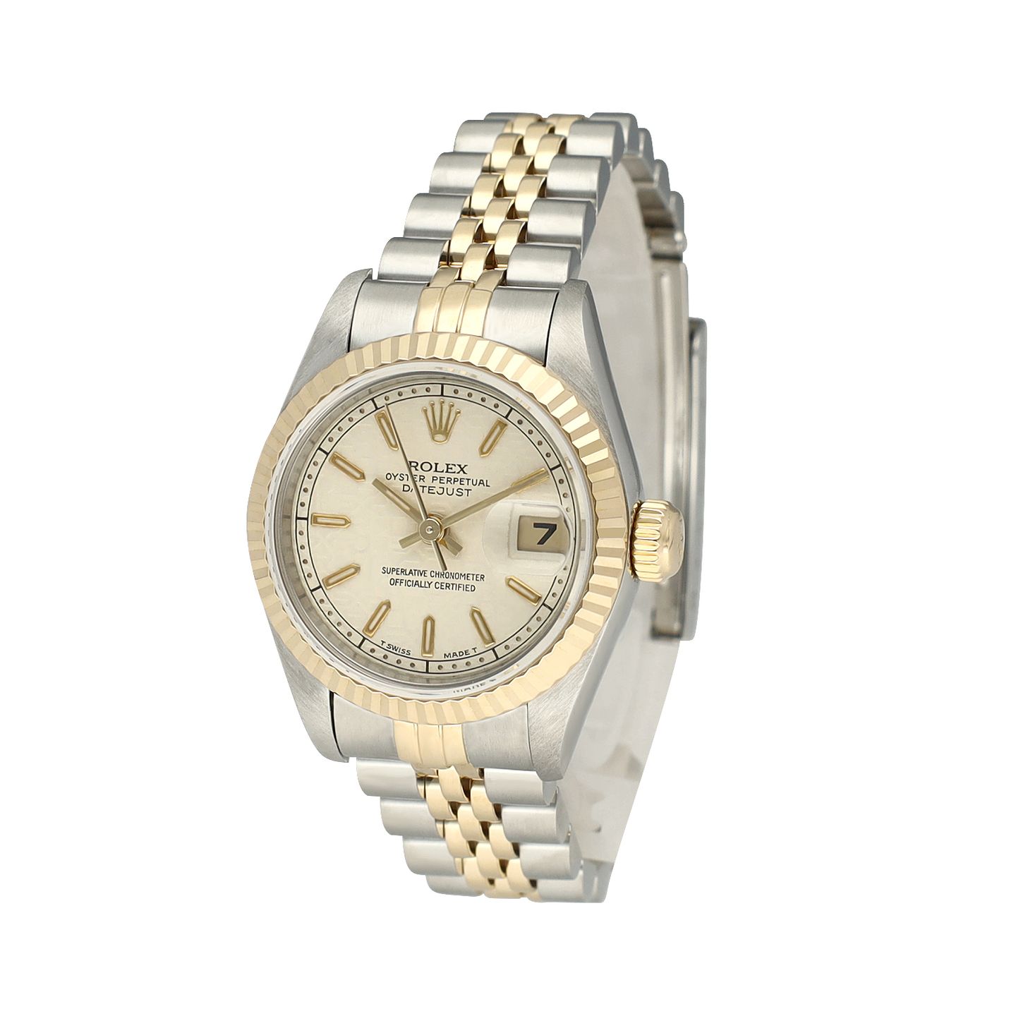 Rolex Lady-Datejust 69173 (1995) - Wit wijzerplaat 26mm Goud/Staal (4/8)