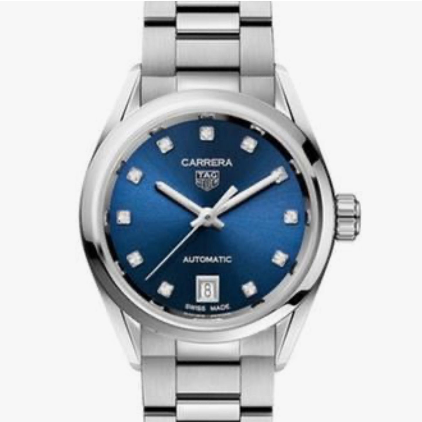 TAG Heuer Carrera Lady WBN2413.BA0621 (2024) - Blue dial 29 mm Steel case (1/1)