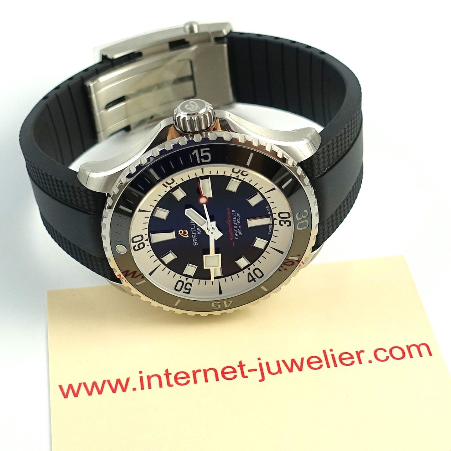 Breitling Superocean A17378211B1S1 (2024) - Zwart wijzerplaat 46mm Staal (5/8)