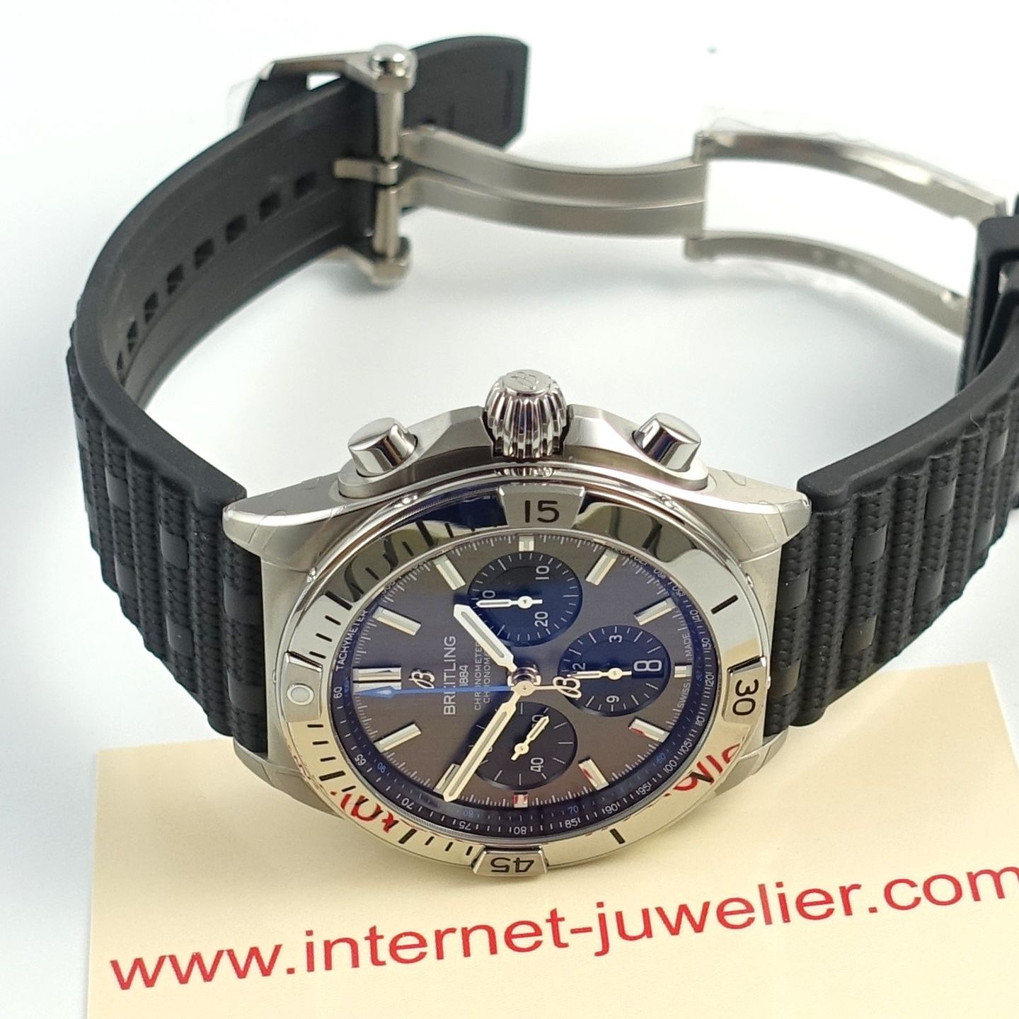 Breitling Chronomat 42 EB0134101M1S1 (2024) - Grijs wijzerplaat 42mm Titanium (5/8)