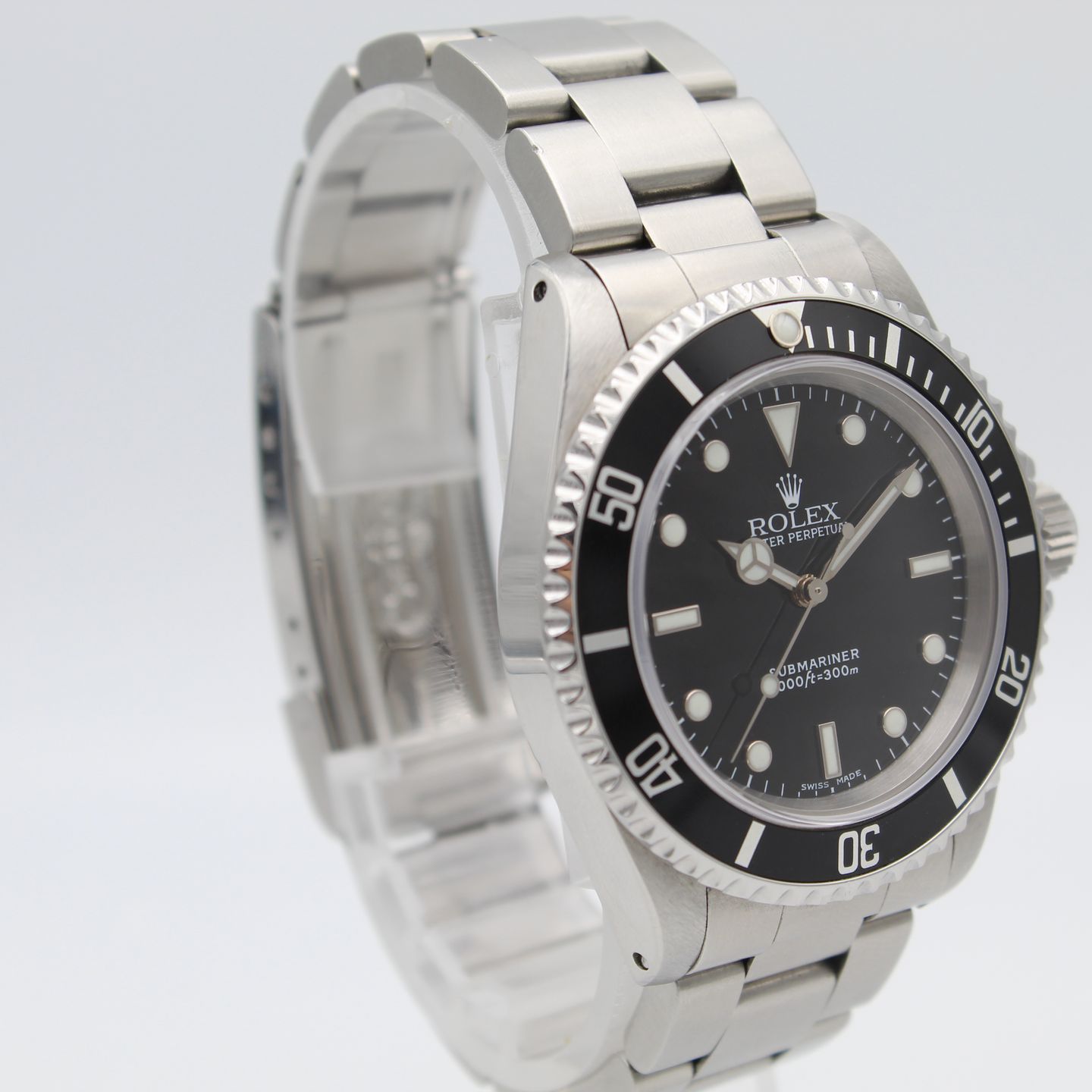 Rolex Submariner No Date 14060M (2001) - Zwart wijzerplaat 40mm Staal (4/8)