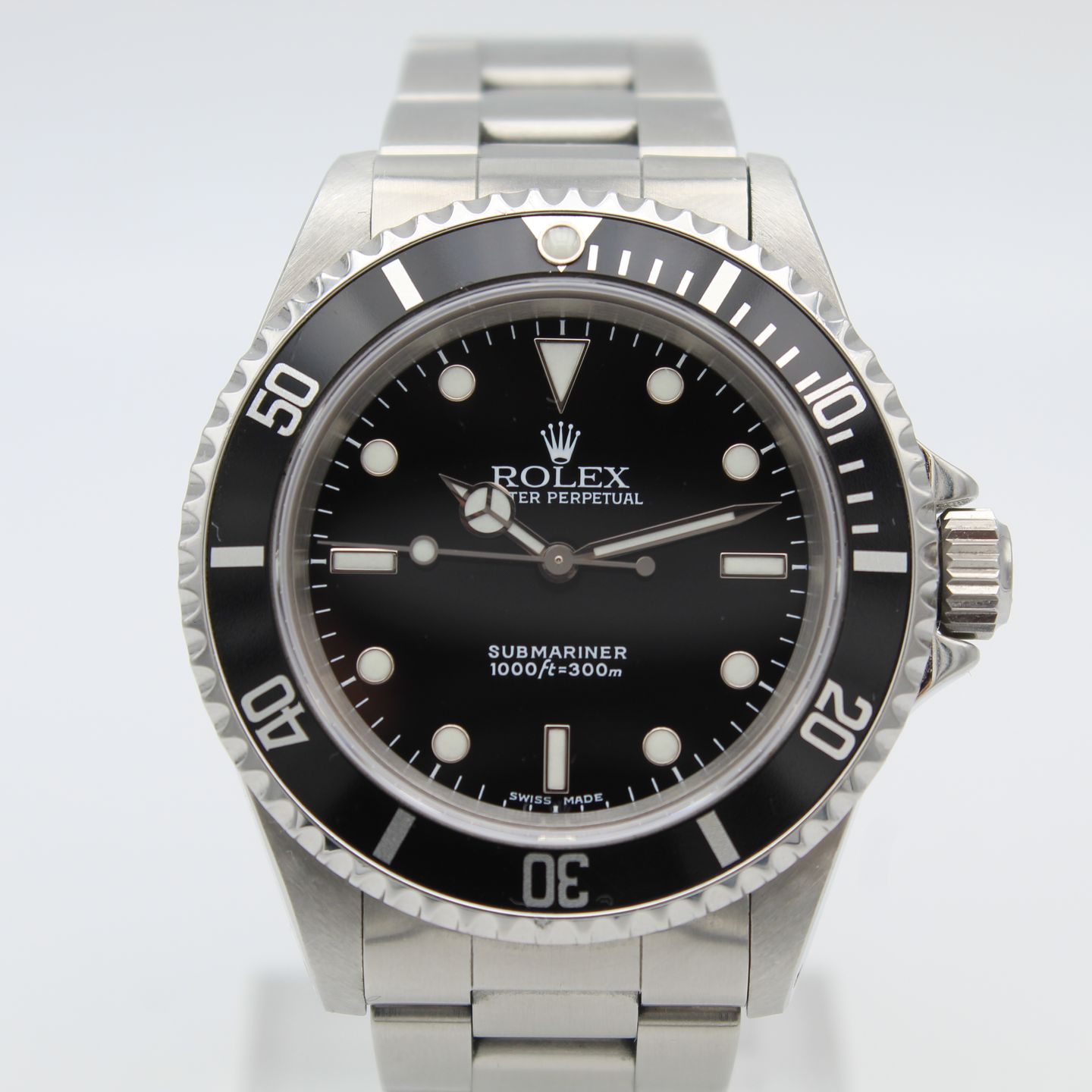 Rolex Submariner No Date 14060M (2001) - Zwart wijzerplaat 40mm Staal (1/8)