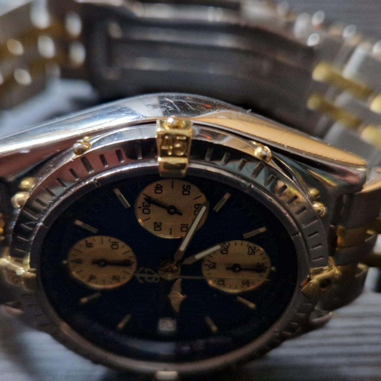 Breitling Chronomat B13050.1 (1997) - Blauw wijzerplaat 39mm Staal (6/8)