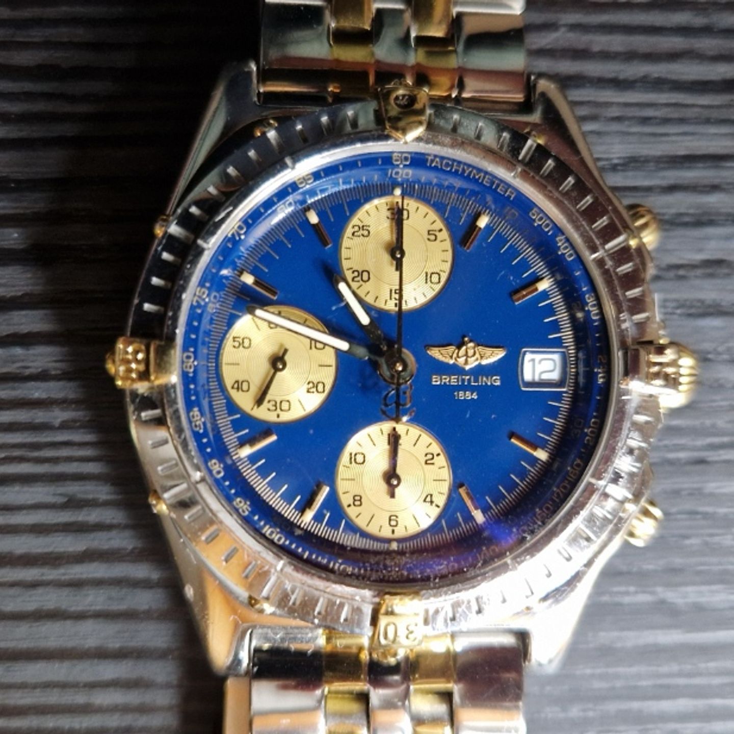 Breitling Chronomat B13050.1 (1997) - Blauw wijzerplaat 39mm Staal (1/8)