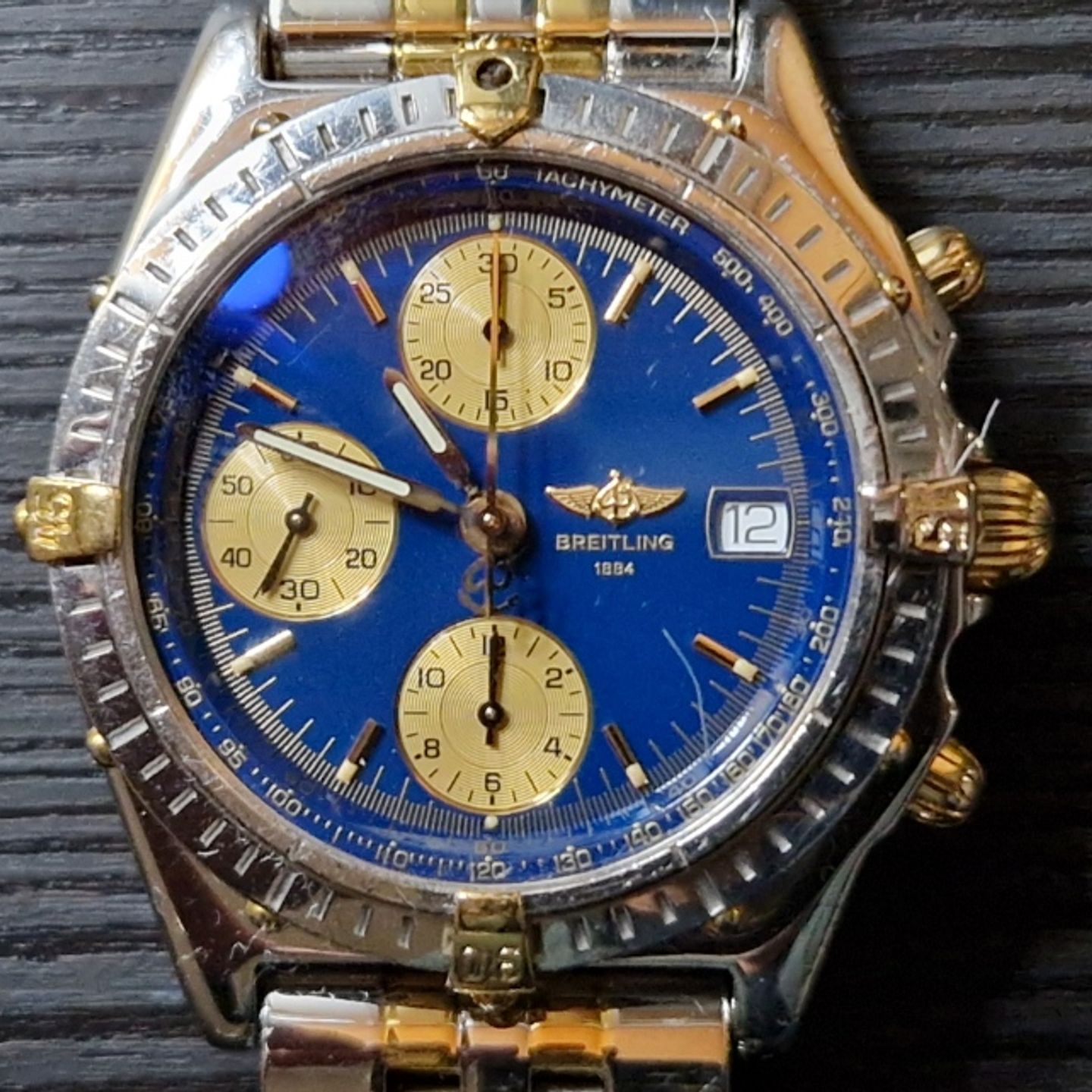 Breitling Chronomat B13050.1 (1997) - Blauw wijzerplaat 39mm Staal (8/8)
