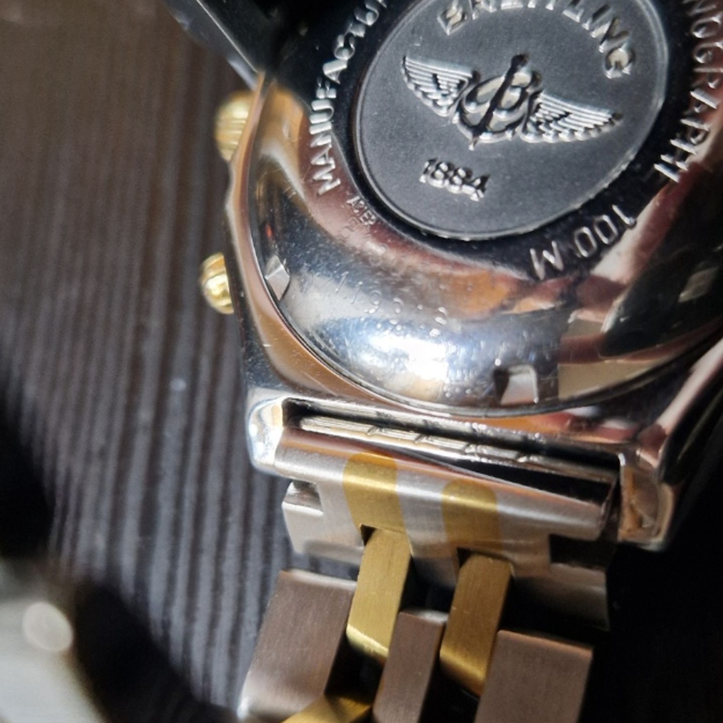 Breitling Chronomat B13050.1 (1997) - Blauw wijzerplaat 39mm Staal (2/8)