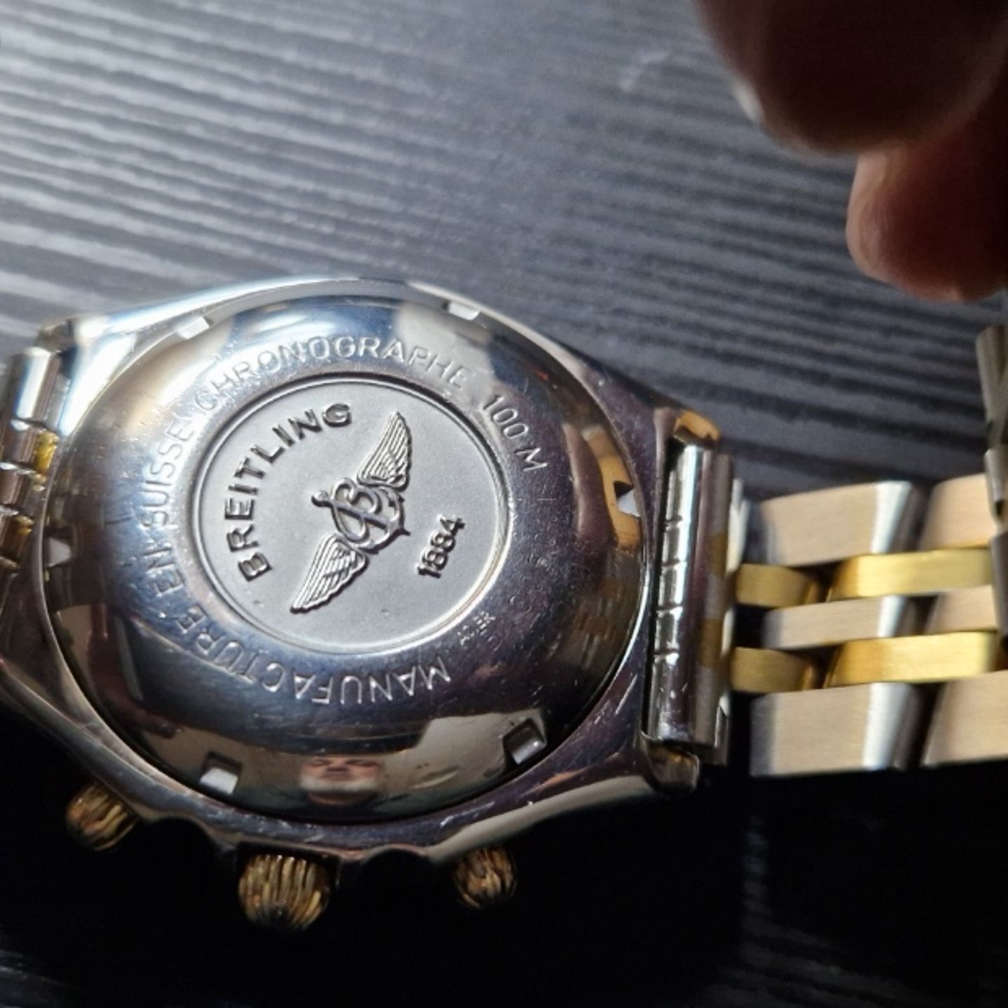 Breitling Chronomat B13050.1 (1997) - Blauw wijzerplaat 39mm Staal (3/8)