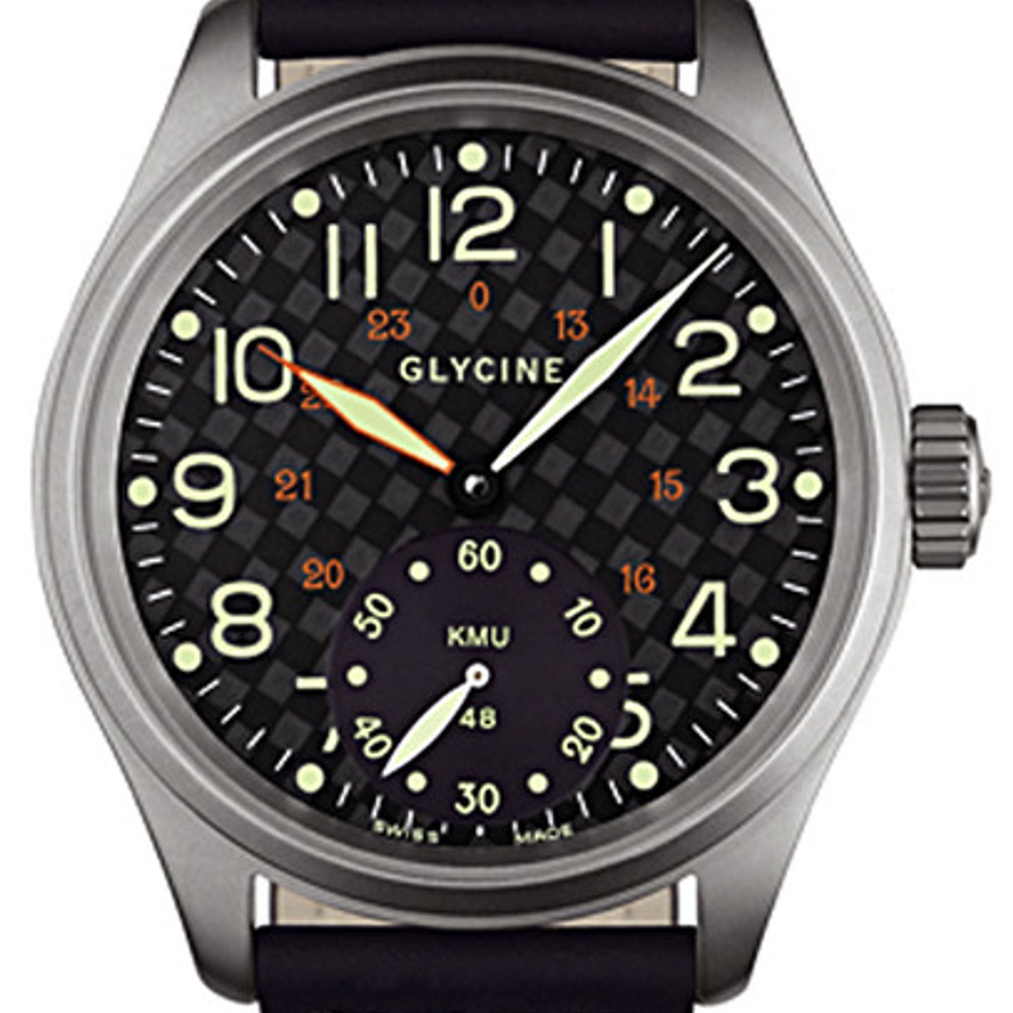 Glycine Vintage 3889.19-LB9 (LB33) (2018) - Black dial 48 mm Steel case (1/5)