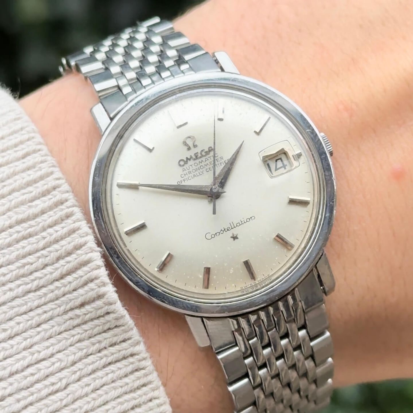 Omega Constellation 168.004 (1966) - White dial 35 mm Steel case (2/8)