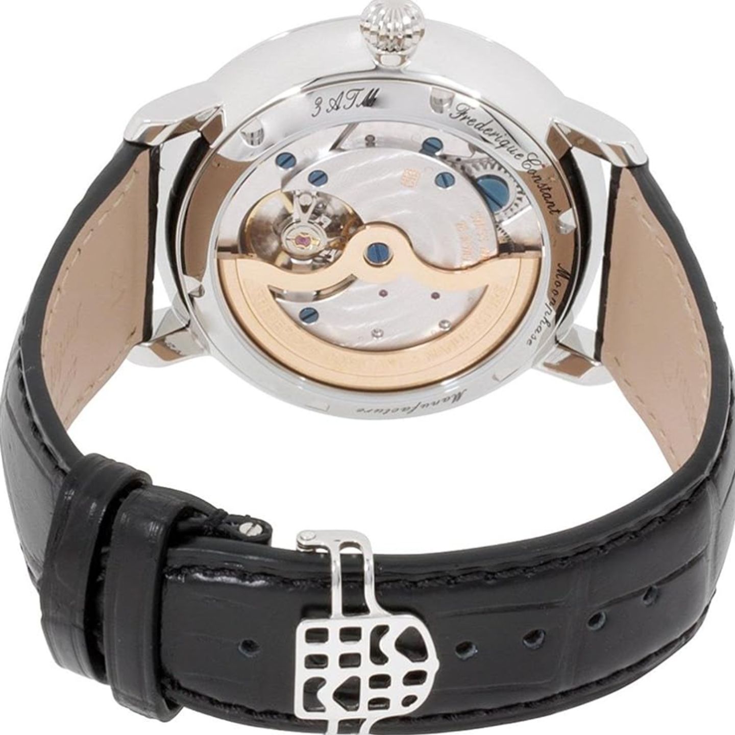 Frederique Constant Manufacture Slimline Moonphase FC-705BG4S6 (2026) - Champagne dial 42 mm Steel case (2/3)