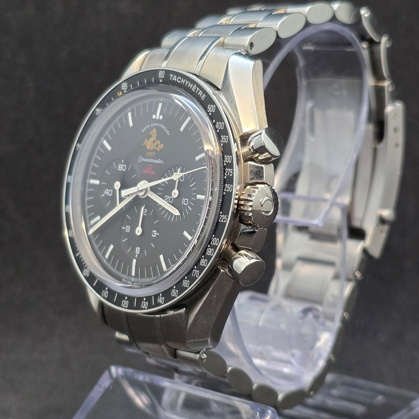 Omega Speedmaster Professional Moonwatch 311.30.42.30.01.001 (2007) - Zwart wijzerplaat 42mm Staal (3/8)